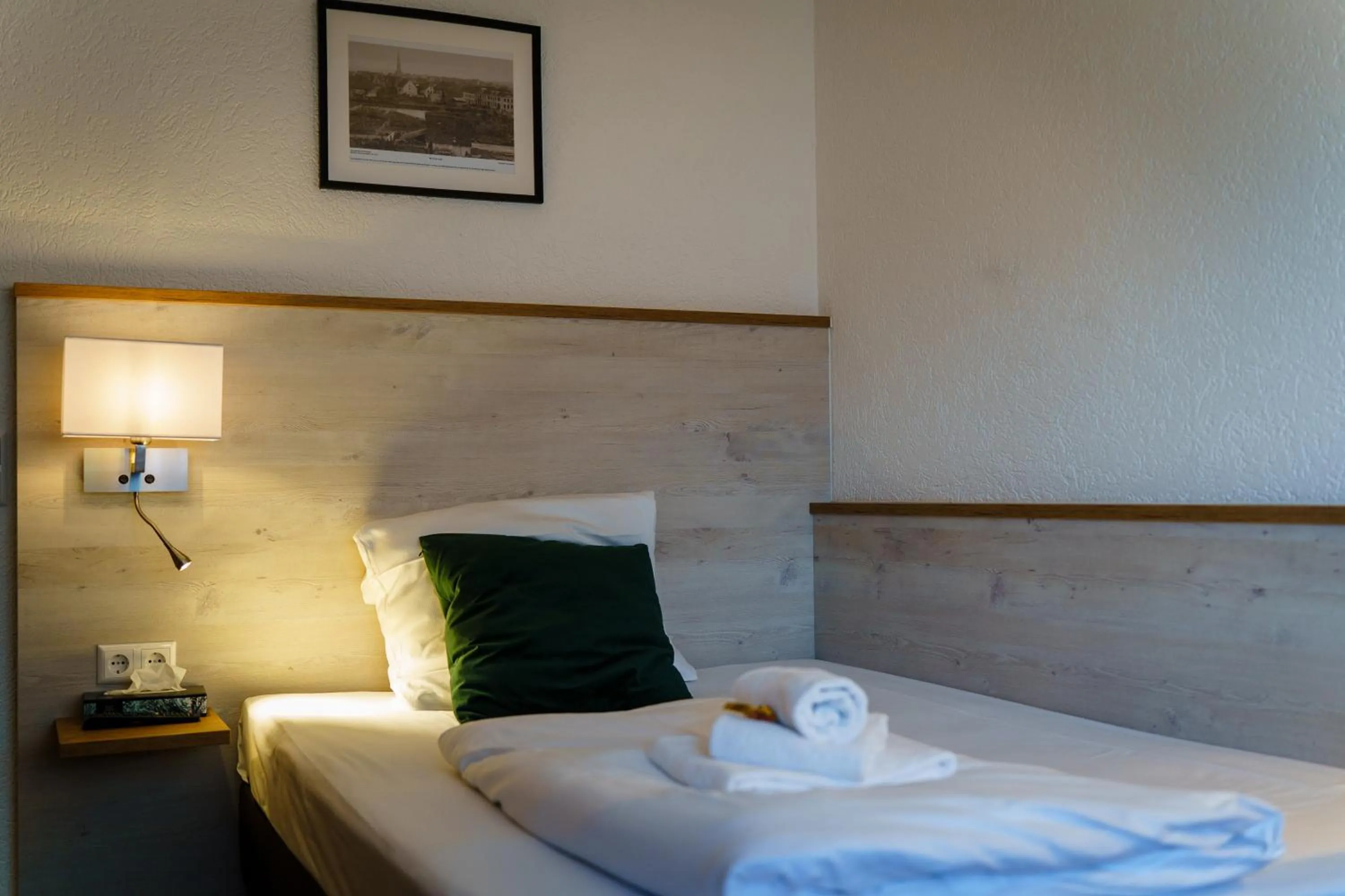 Bed in Hotel Waibstadter Hof