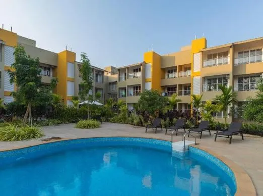 Swimming pool in Hotel Reemz Beach Heaven , Anjuna