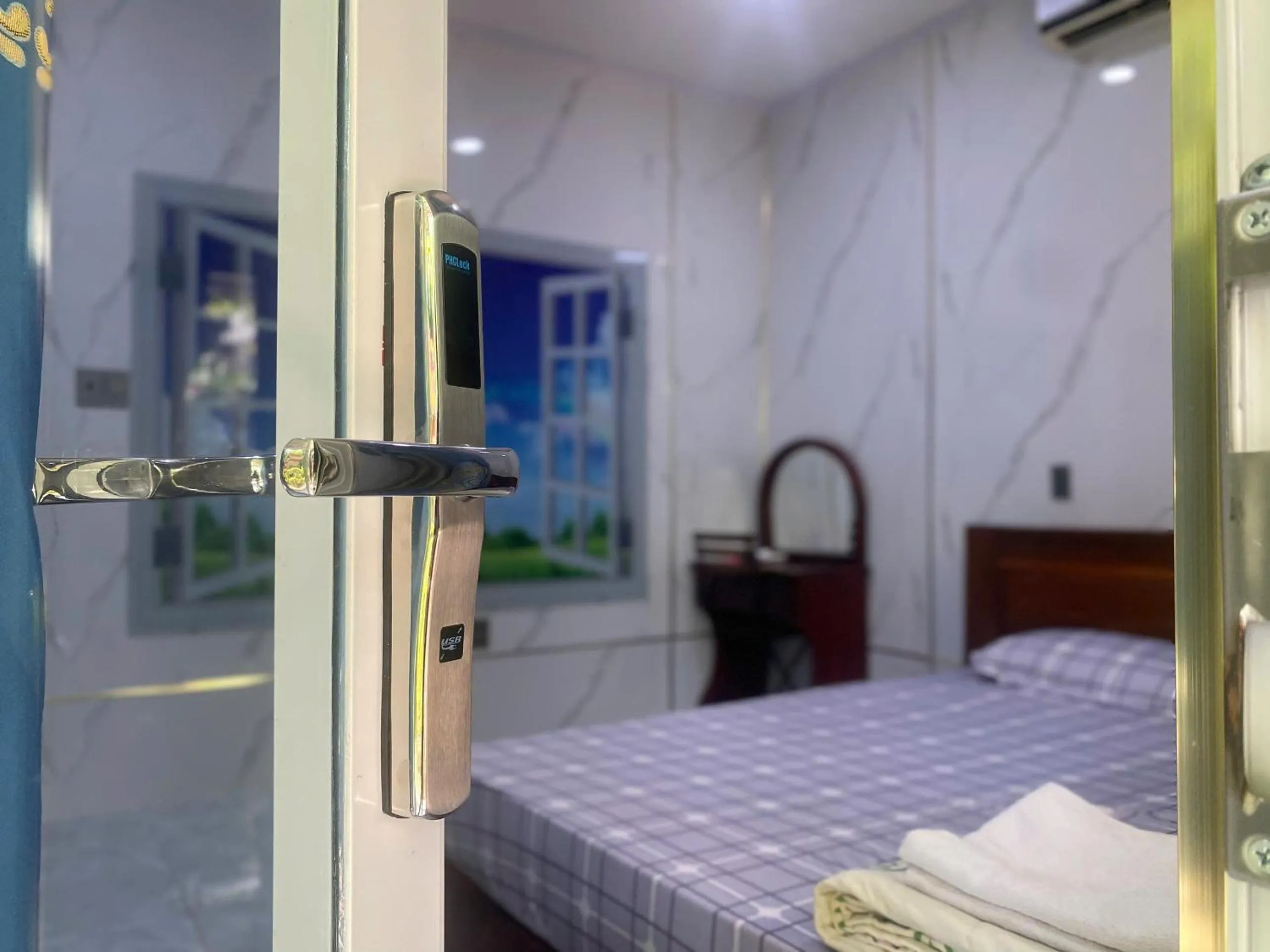 Bed in Nhà Nghỉ THẢO NGUYÊN XANH