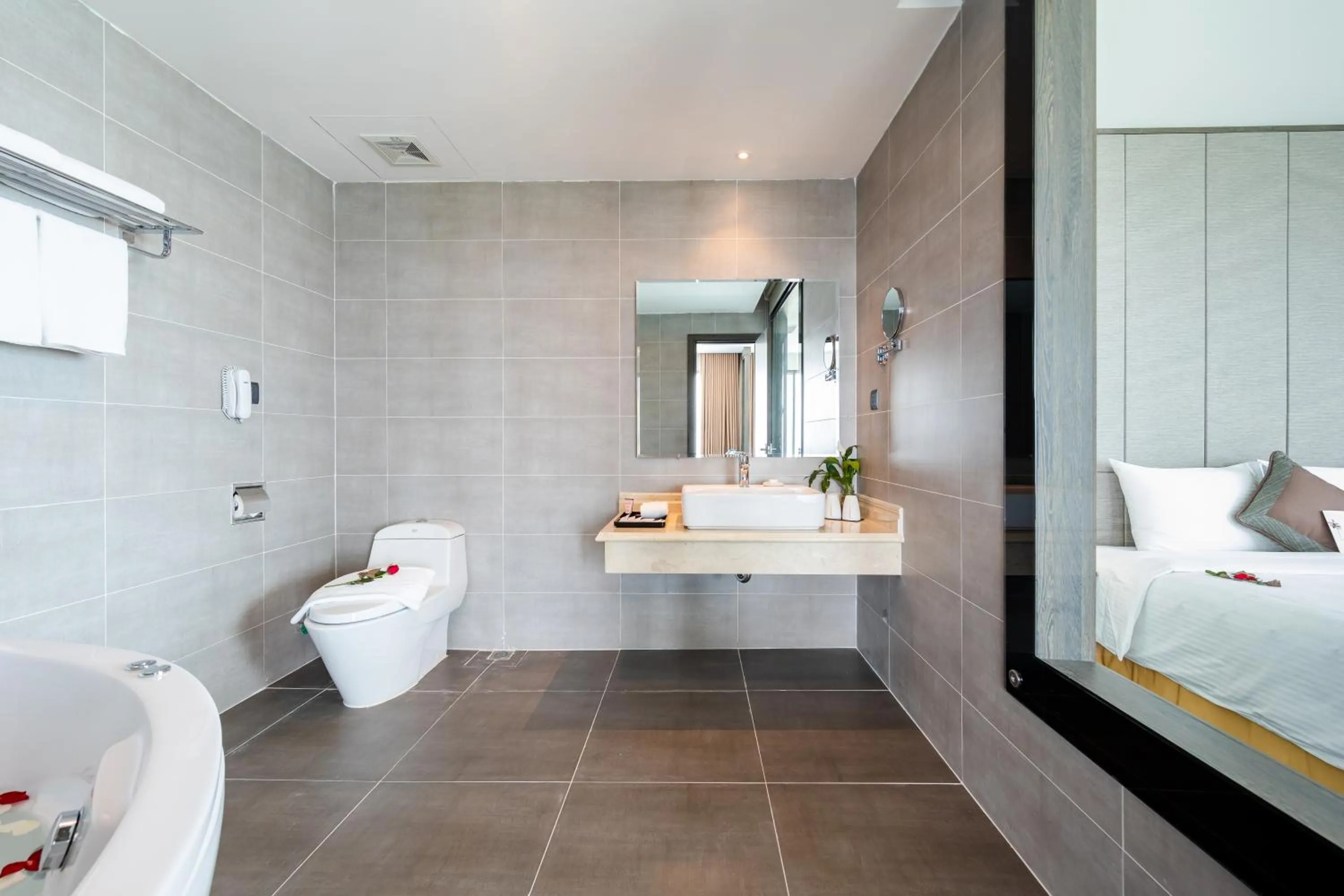 Bed in Muong Thanh Grand Bai Chay