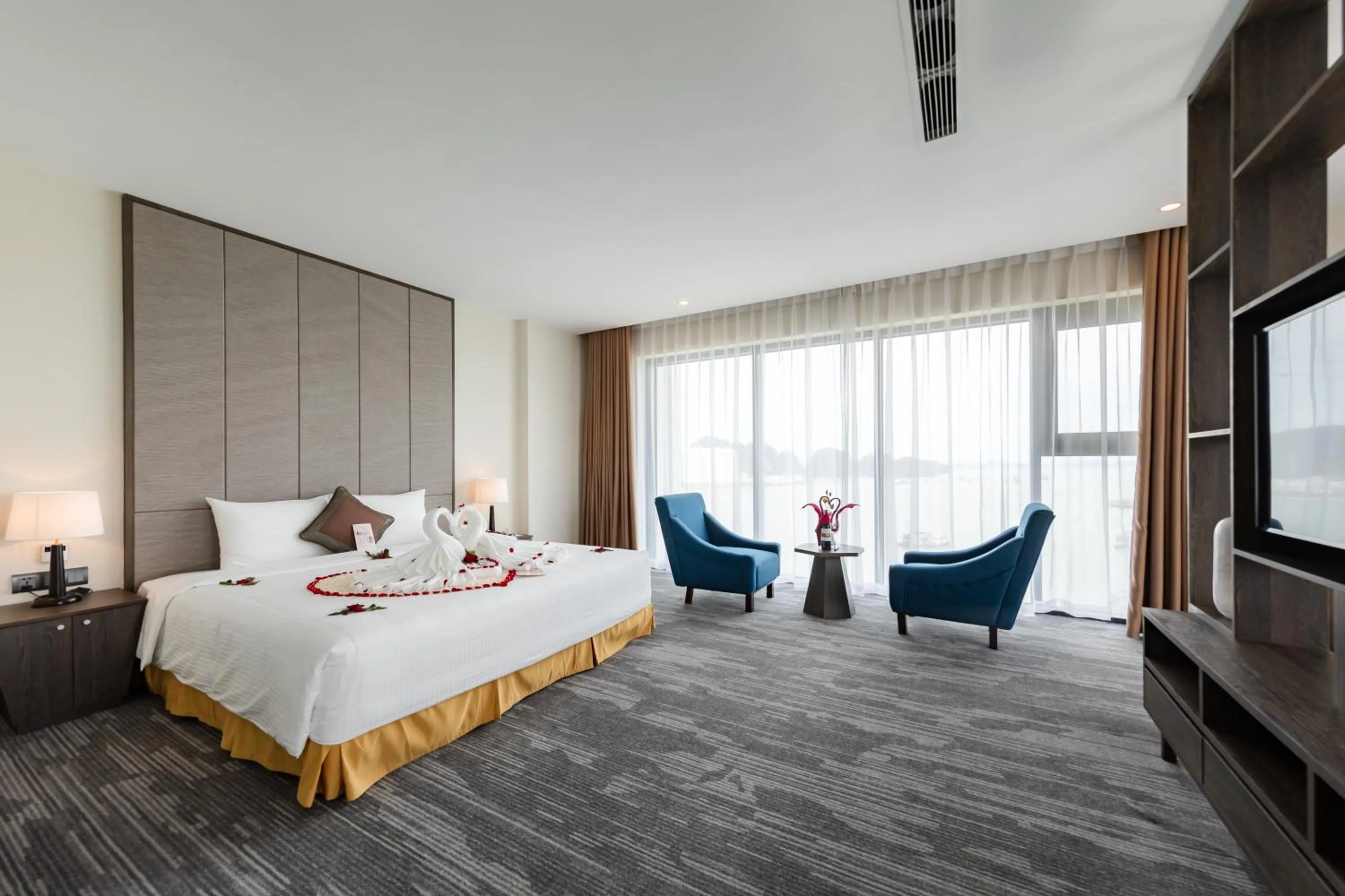 Bed in Muong Thanh Grand Bai Chay