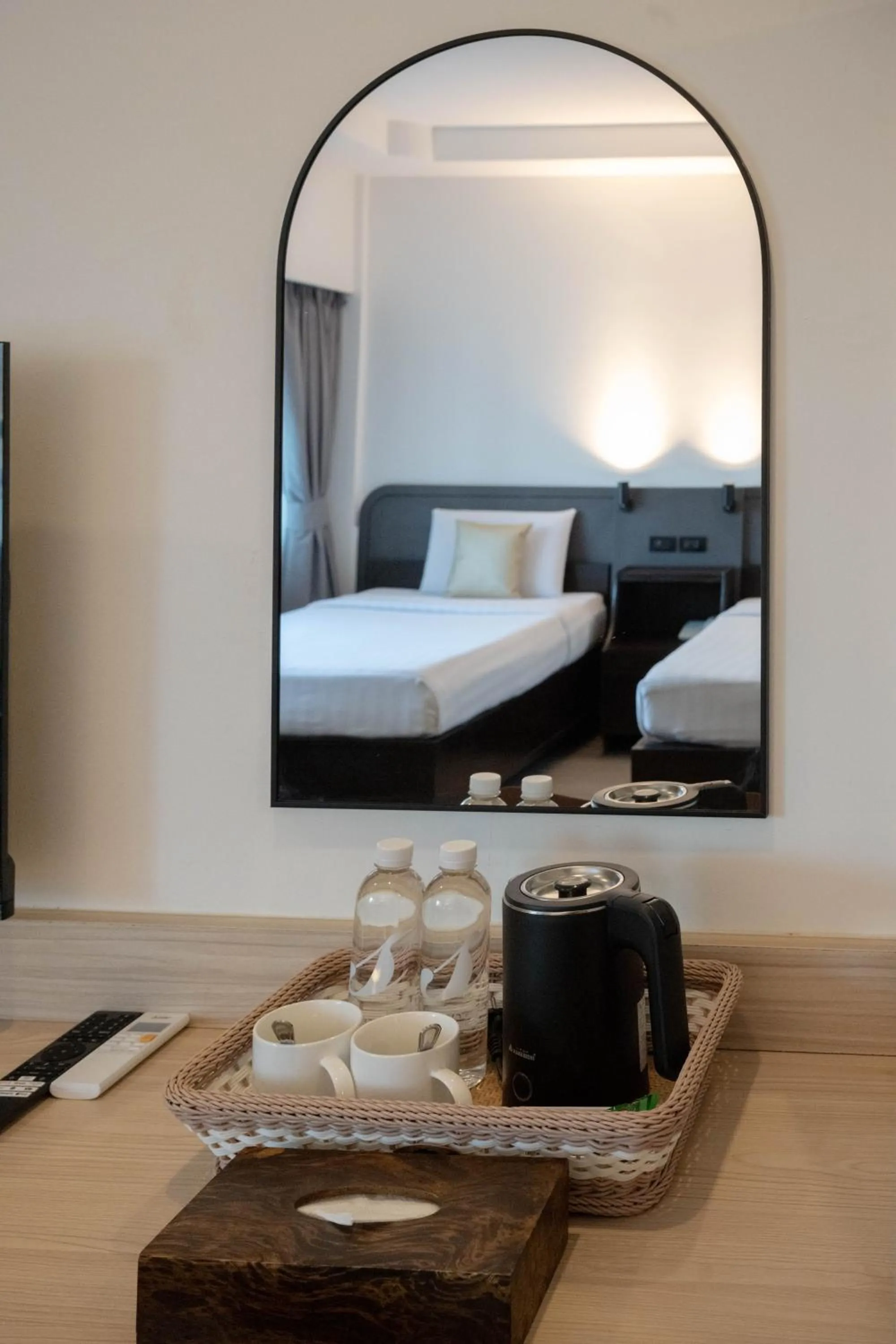 Bed in The Krungkasem Srikrung Hotel