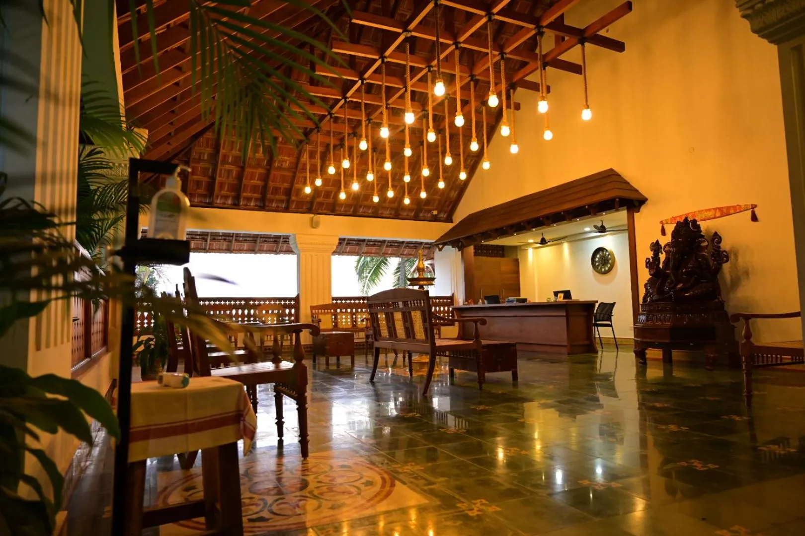Lobby or reception in Aadisaktthi Leisure Resort, Kovalam