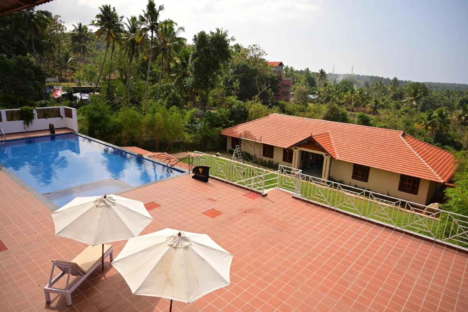 Swimming pool in Aadisaktthi Leisure Resort, Kovalam