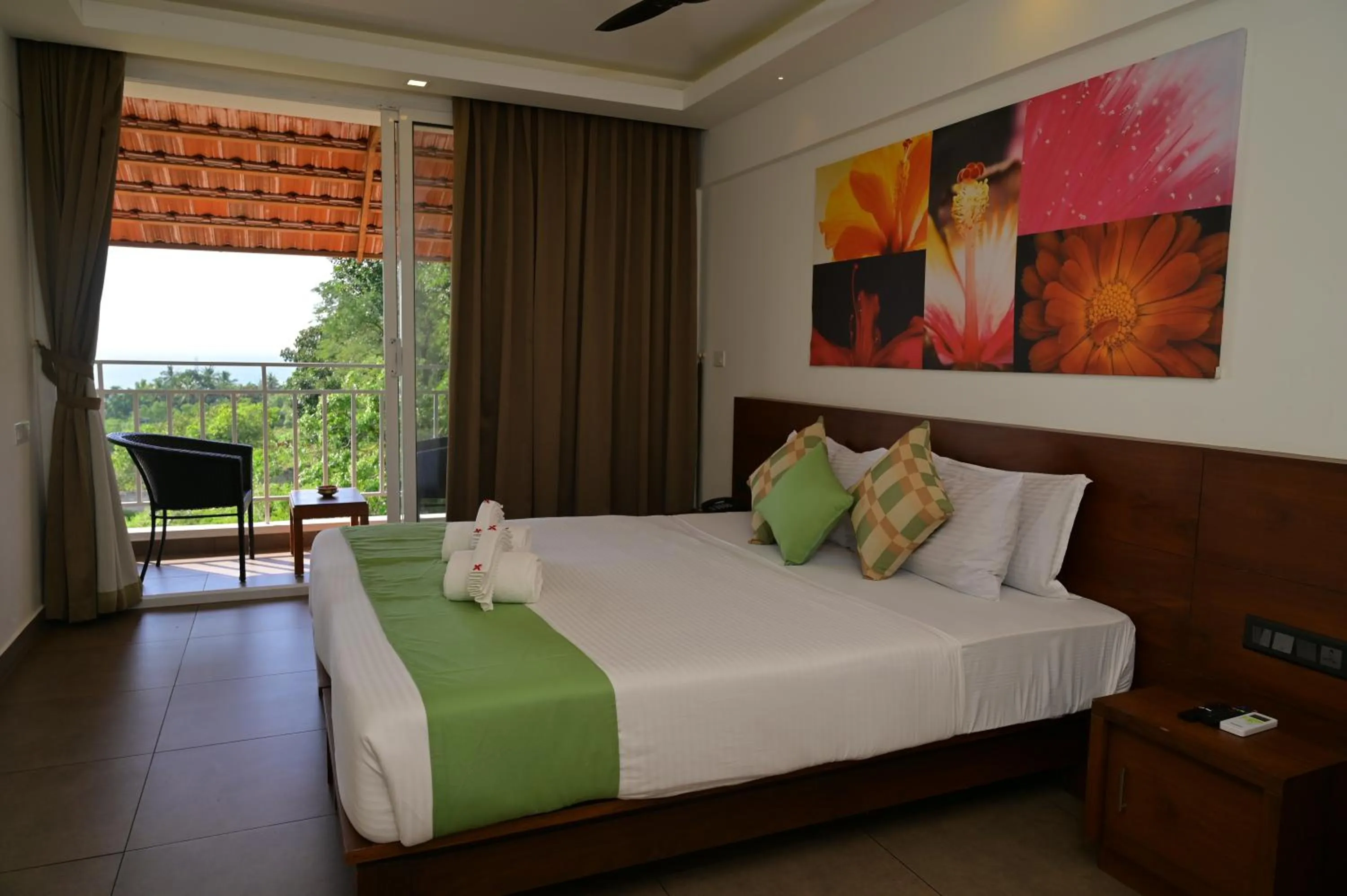 Bedroom, Bed in Aadisaktthi Leisure Resort, Kovalam