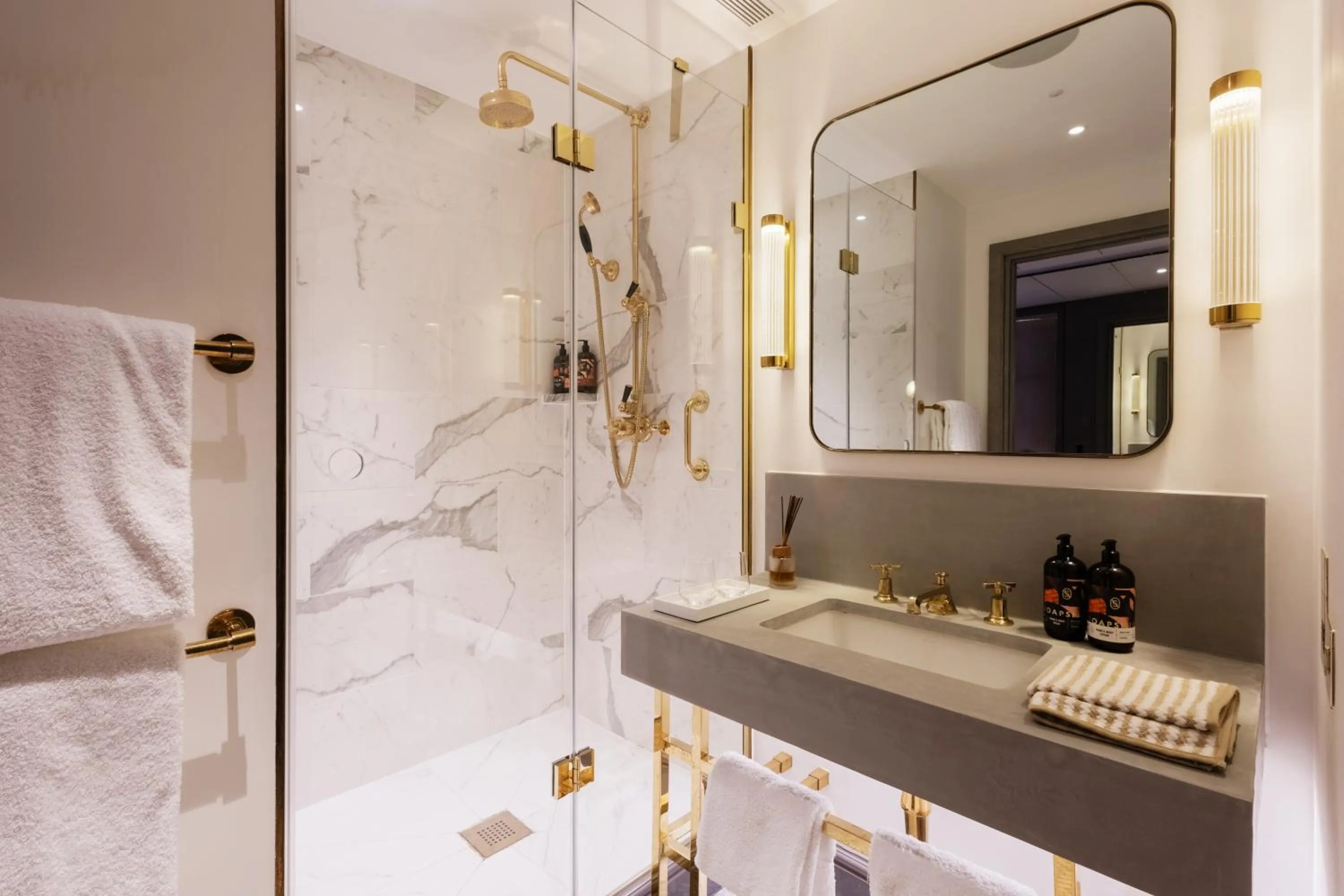 Bathroom in Hart Shoreditch Hotel London, Curio Collection by Hilton