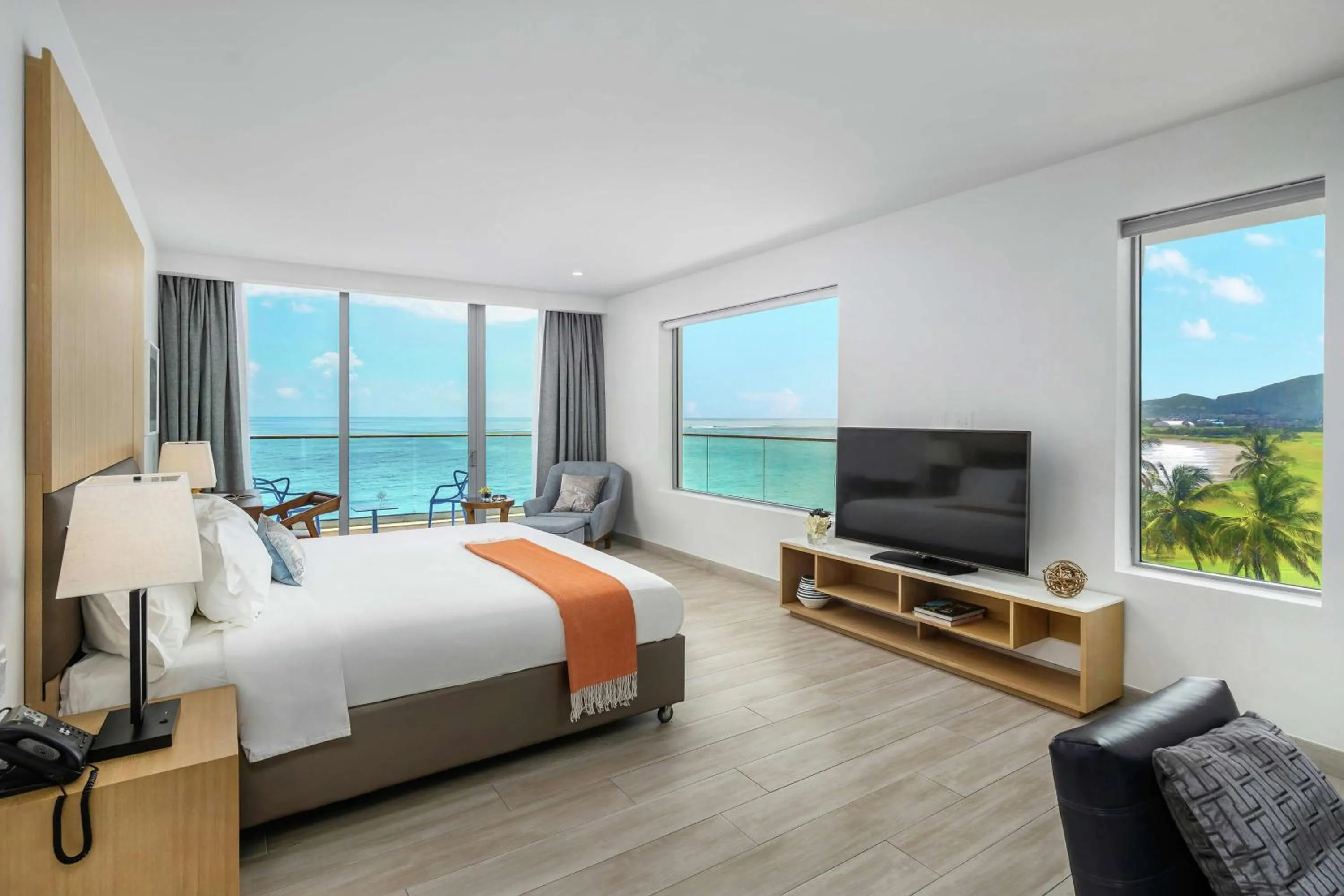 Bedroom, Bed in Koi Resort Saint Kitts, Curio Collection by Hilton
