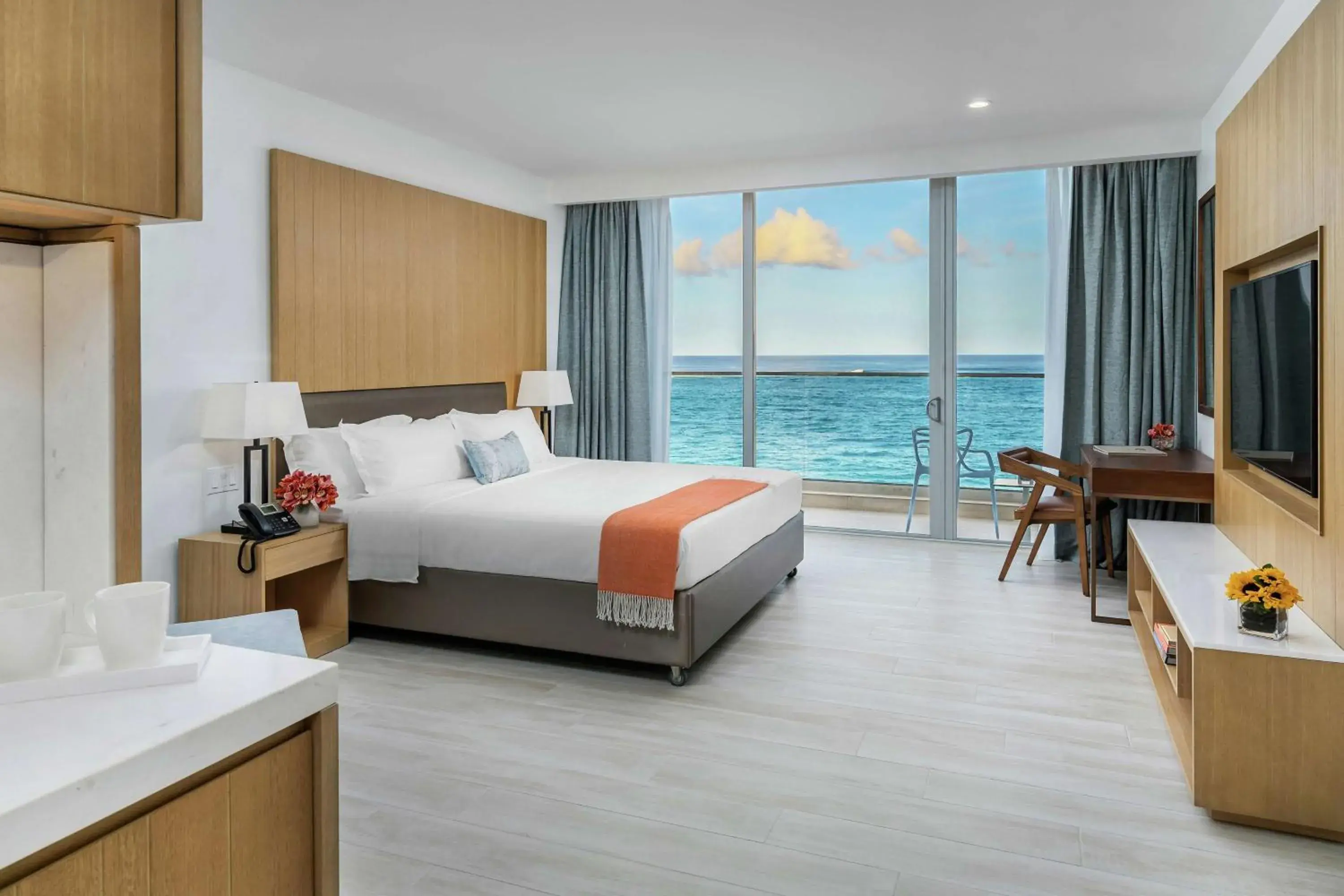 King Room with Oceanfront View in Koi Resort Saint Kitts, Curio Collection by Hilton King Room with Oceanfront View in Koi Resort Saint Kitts, Curio Collection by Hilton