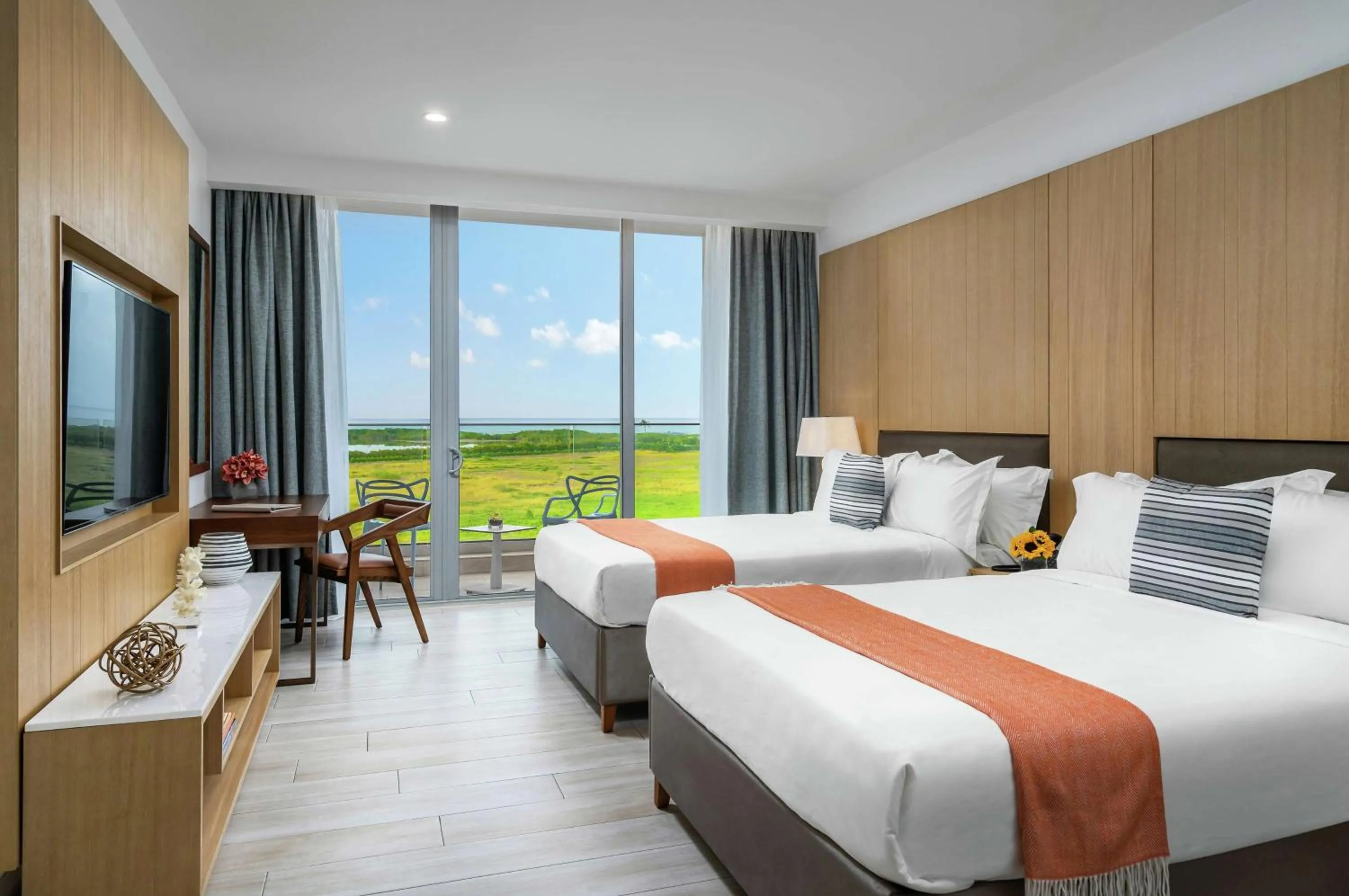 Bedroom, Bed in Koi Resort Saint Kitts, Curio Collection by Hilton