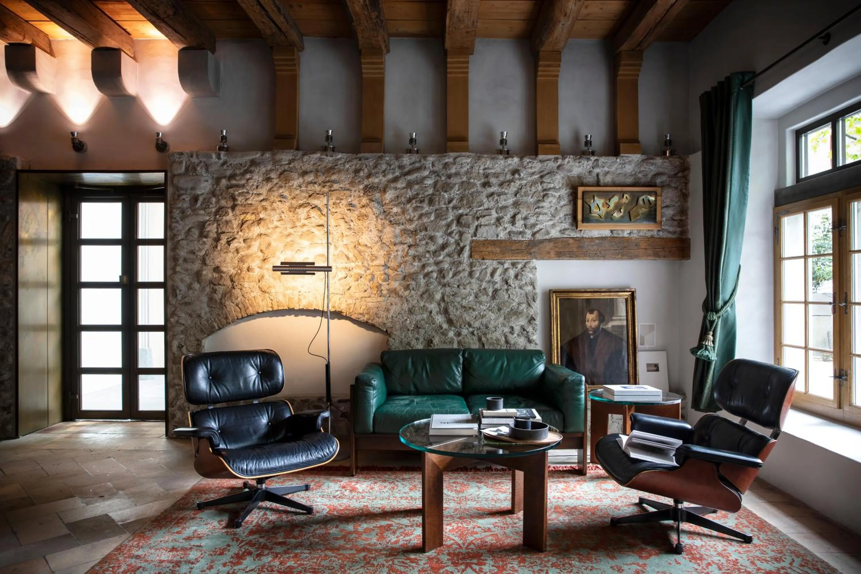 Library in Luxury Residences by Widder Hotel