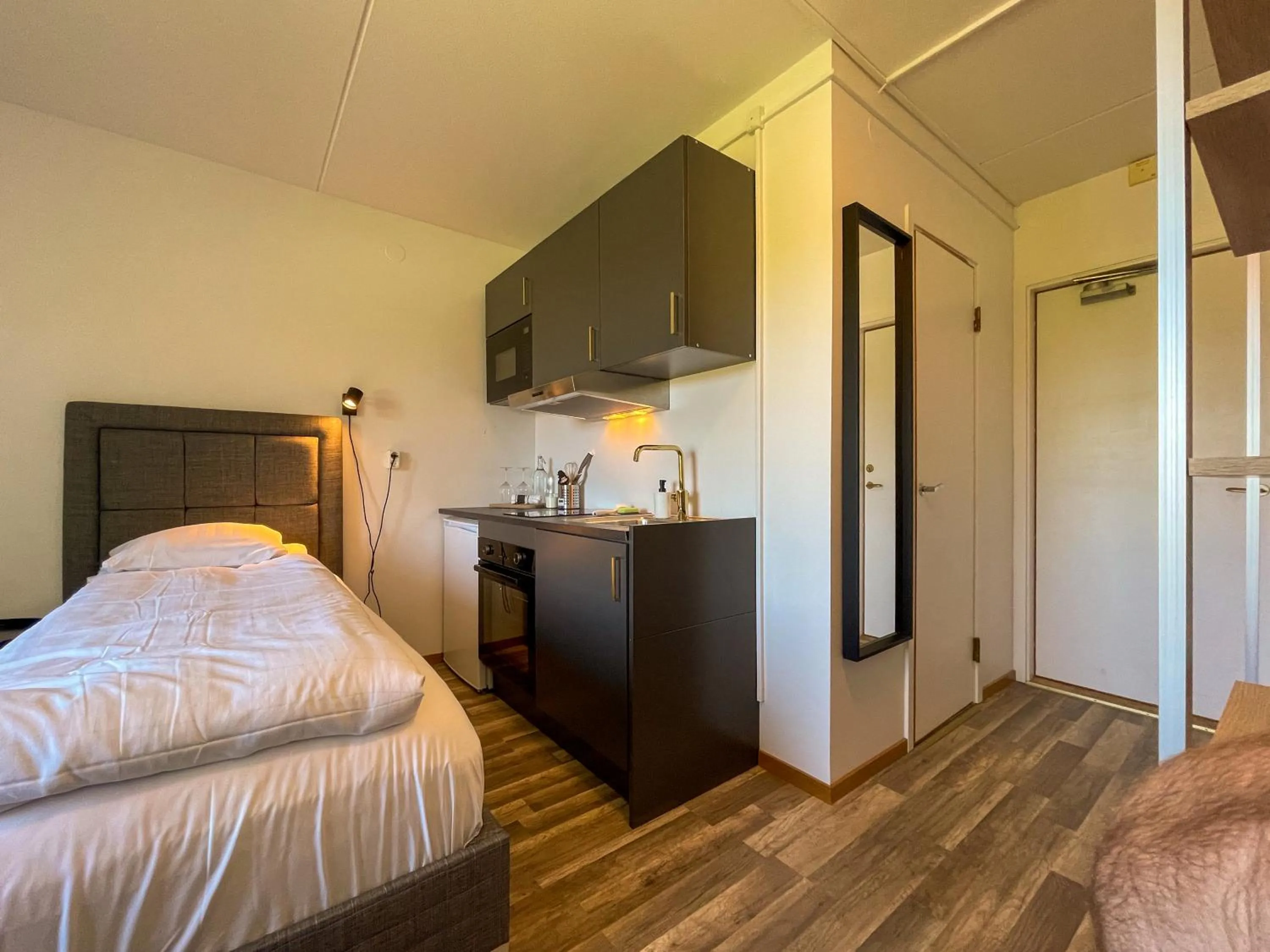 Bed in Halmstad Hotel Apartments