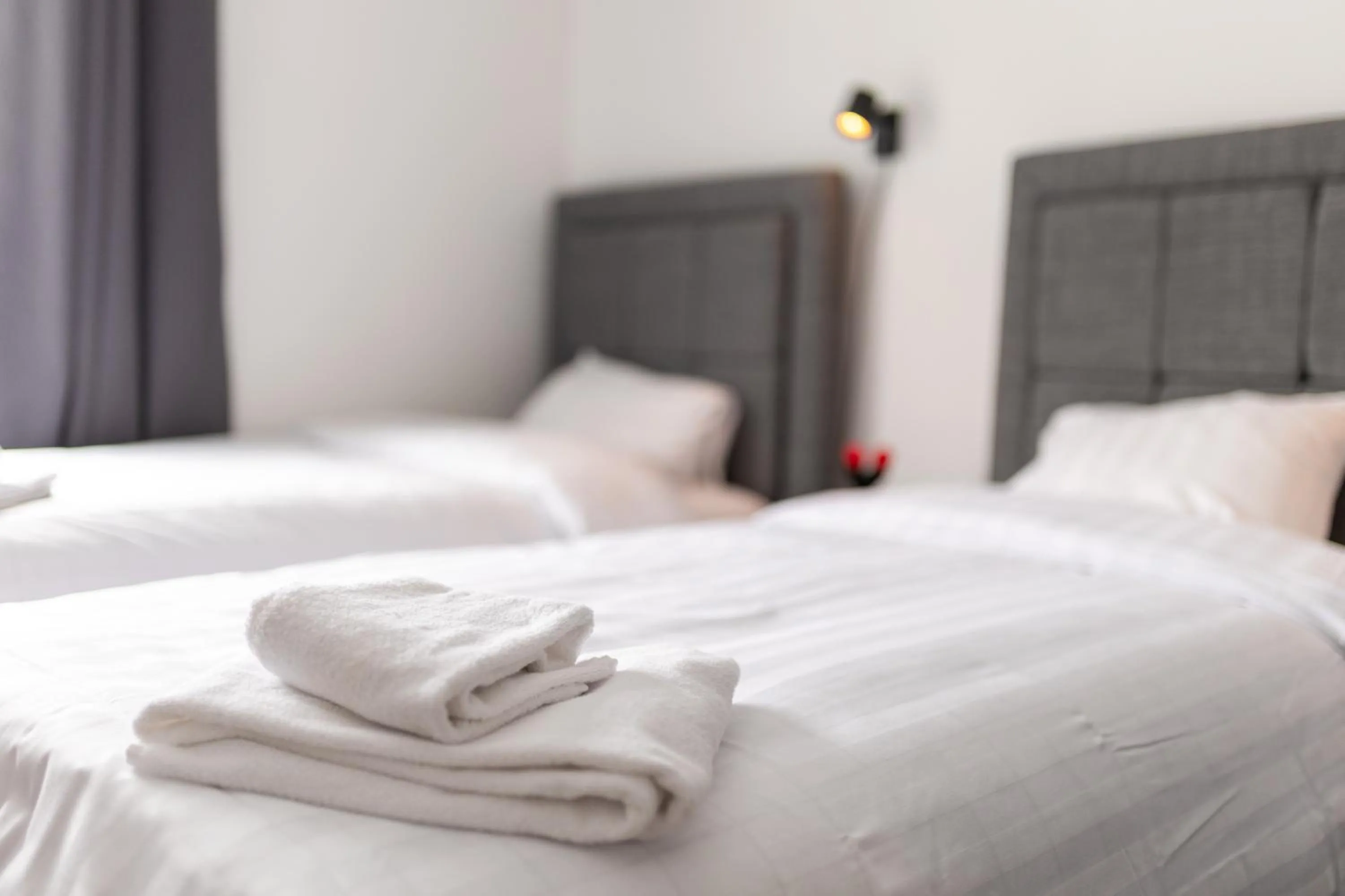 Bed in Halmstad Hotel Apartments