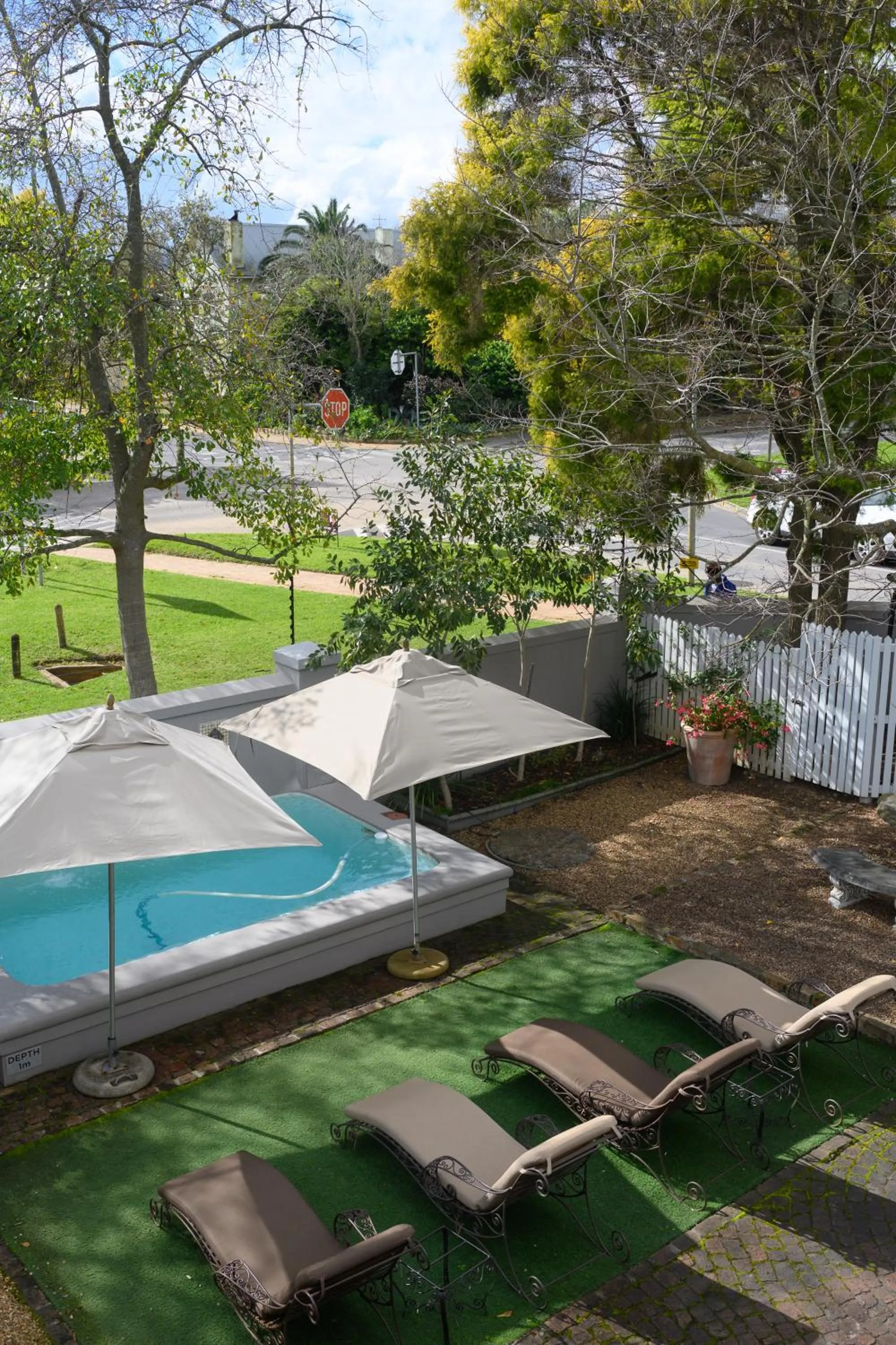 Pool view in Baruch Guest House Rhodes