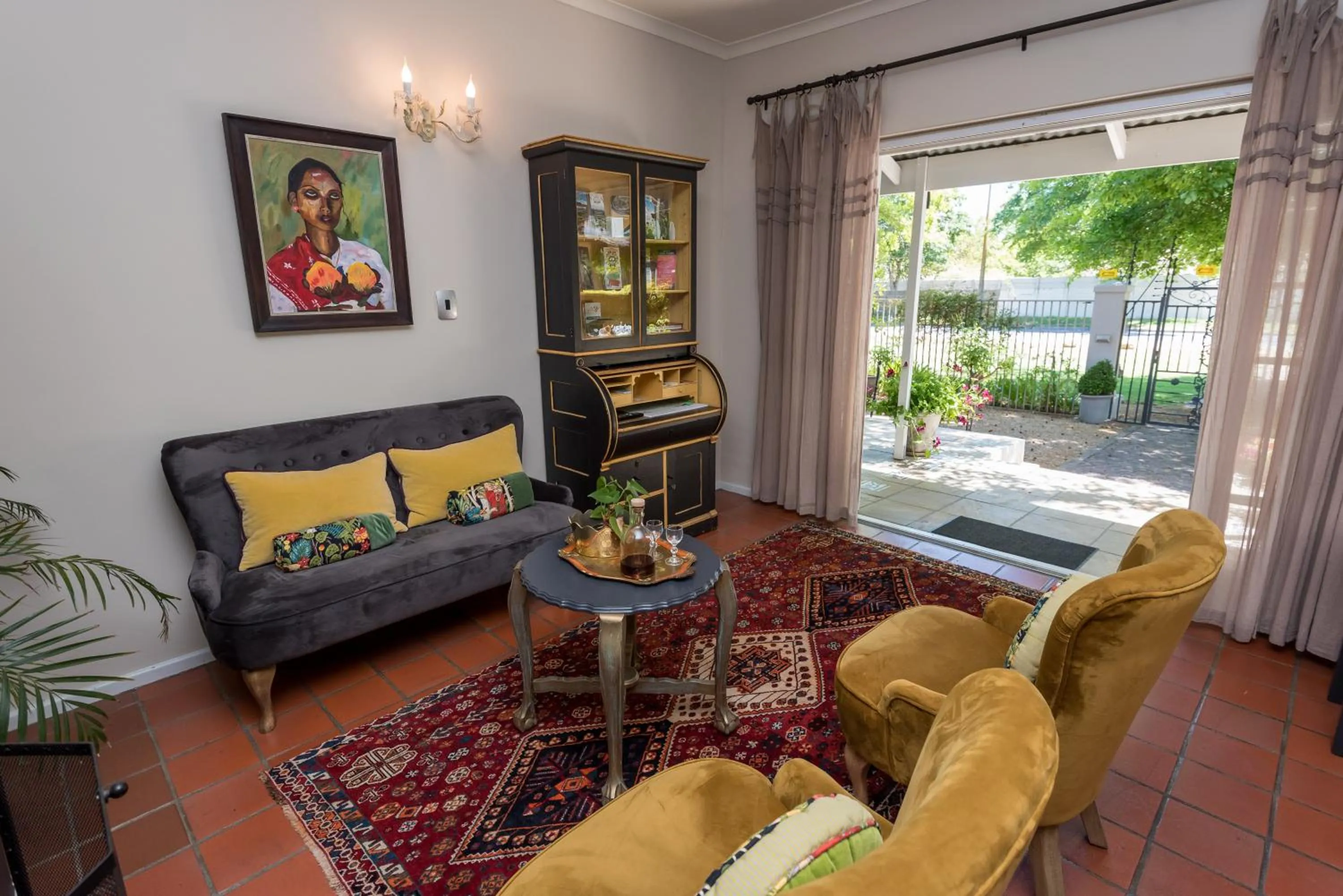 Seating area in Baruch Guest House Rhodes