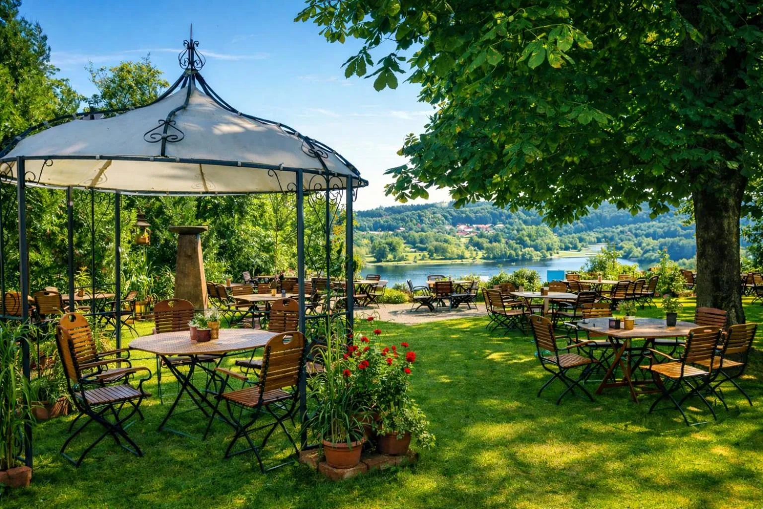 Natural landscape in Landhotel Römerkessel