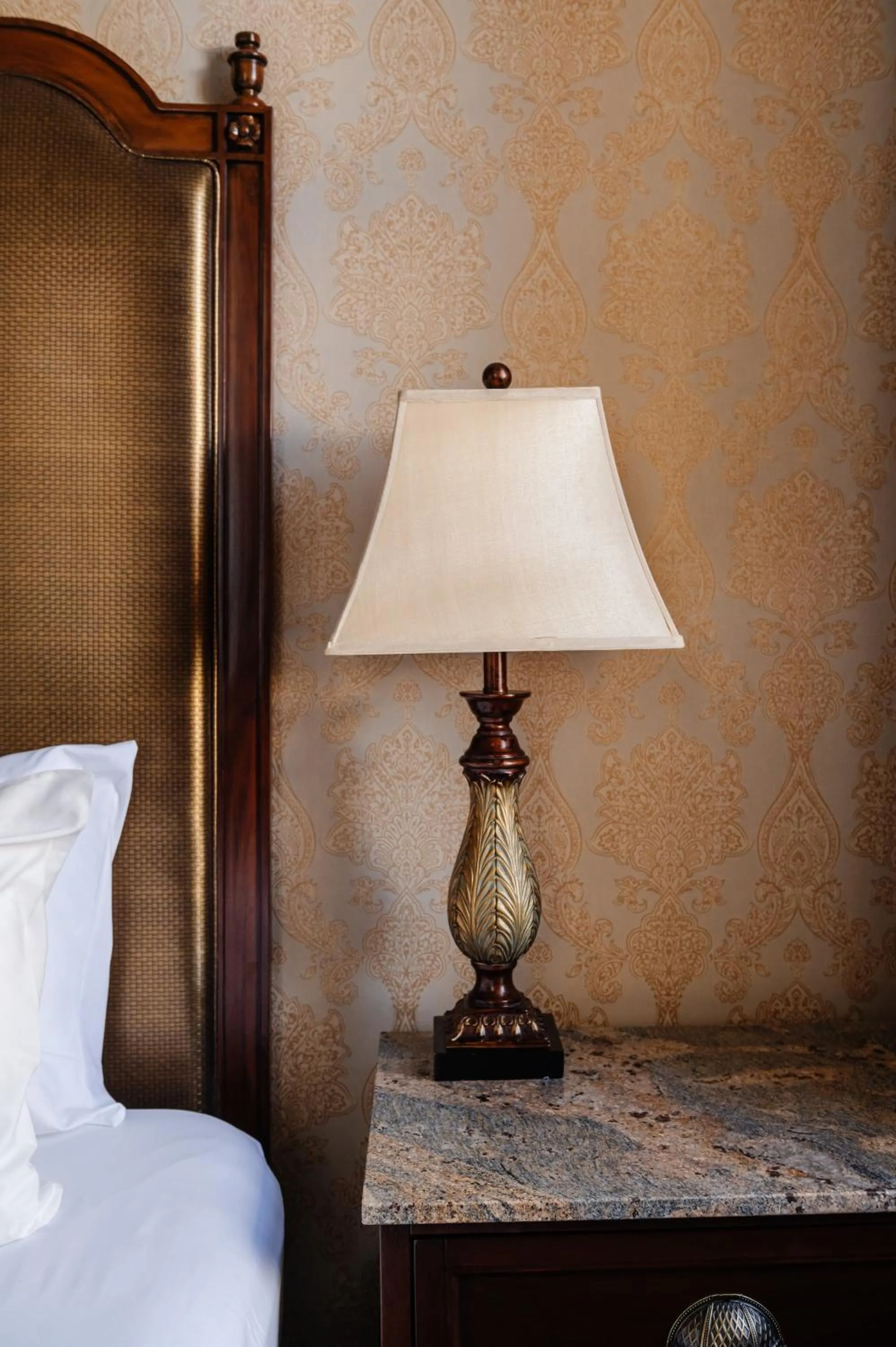 Decorative detail, Bed in The Lafayette New Orleans By Kasa Living