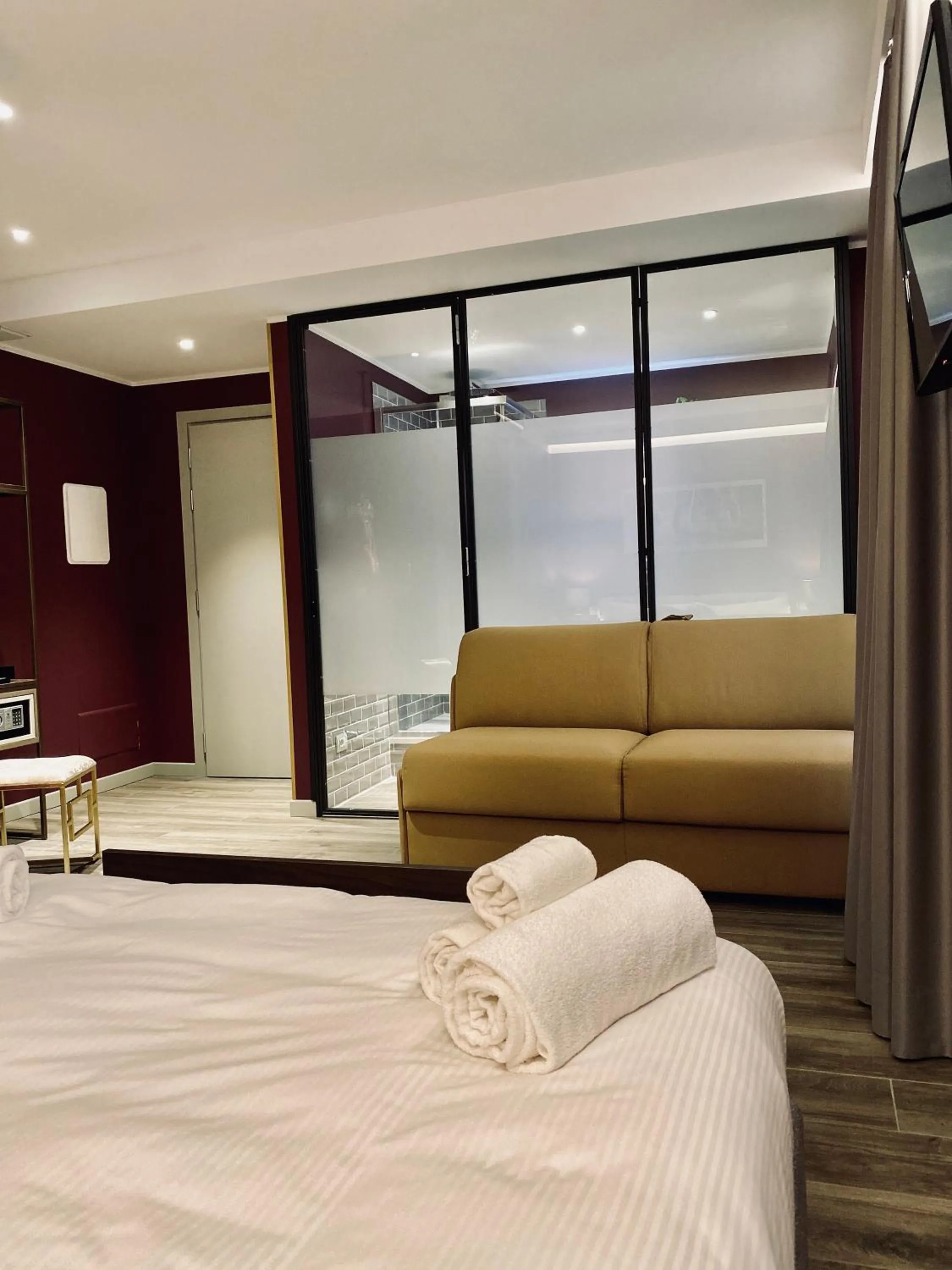 Seating area, Bed in Dimora del Teatro