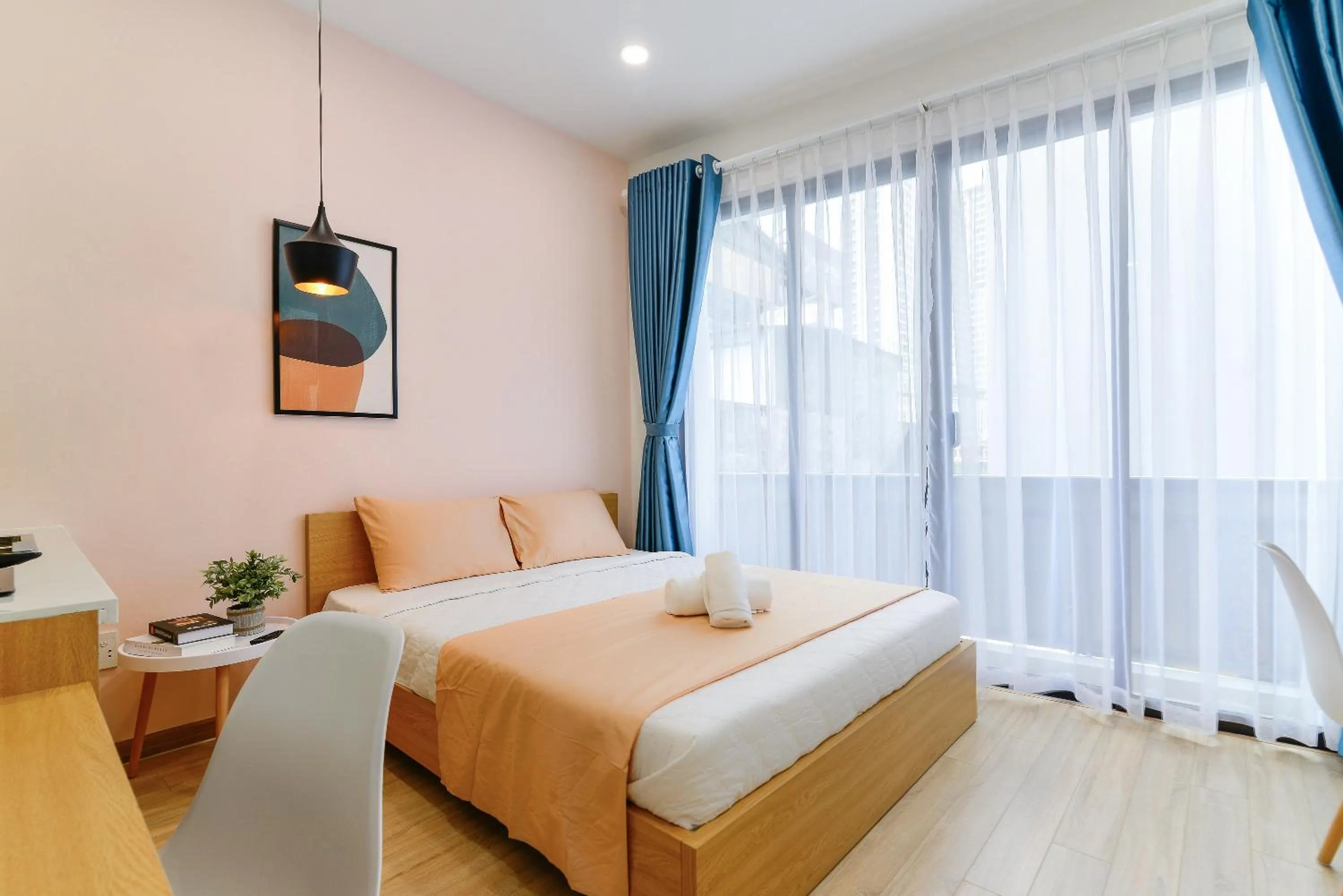 Photo of the whole room, Bed in Cozrum Homes - Rivera Corner