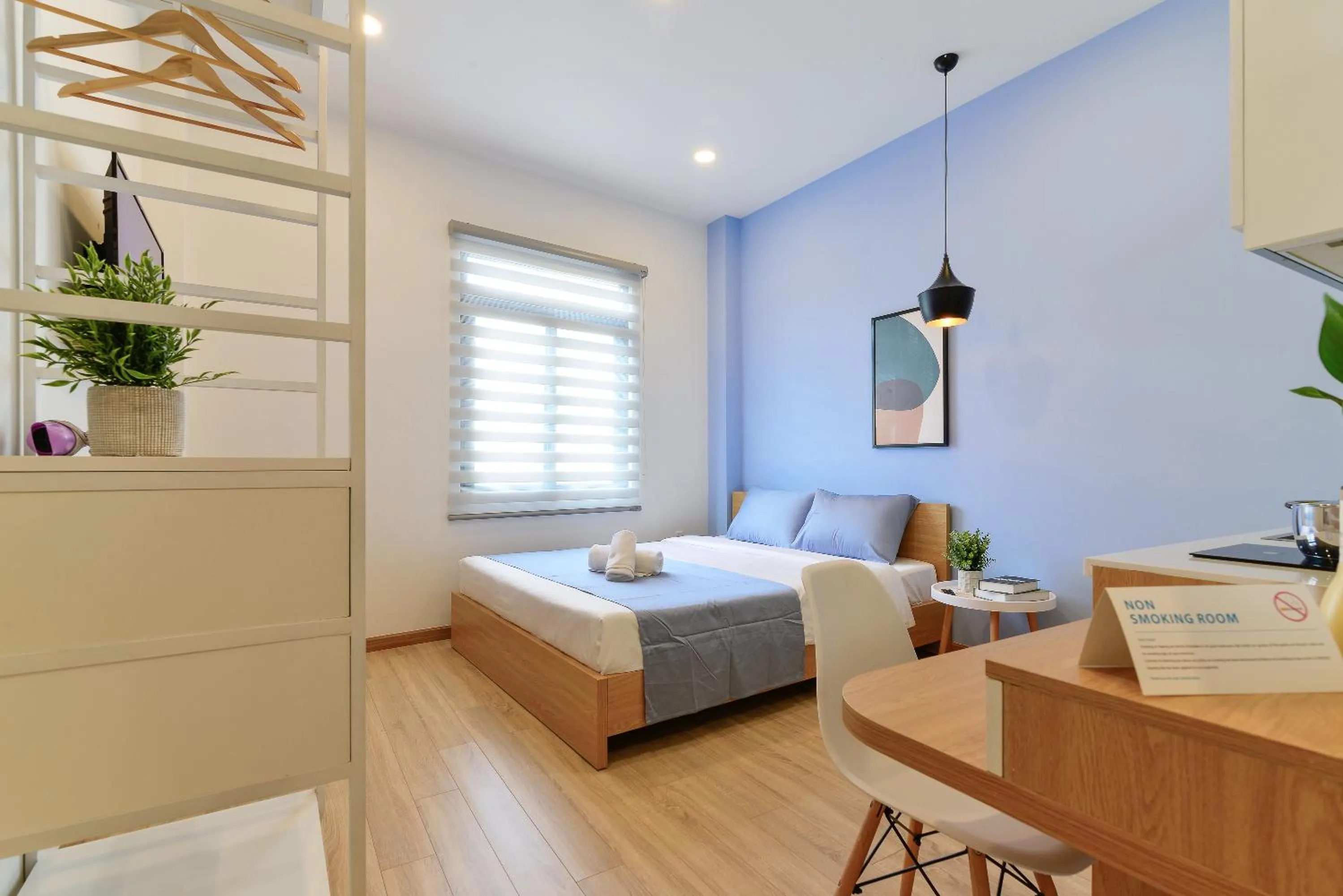 Photo of the whole room, Bed in Cozrum Homes - Rivera Corner