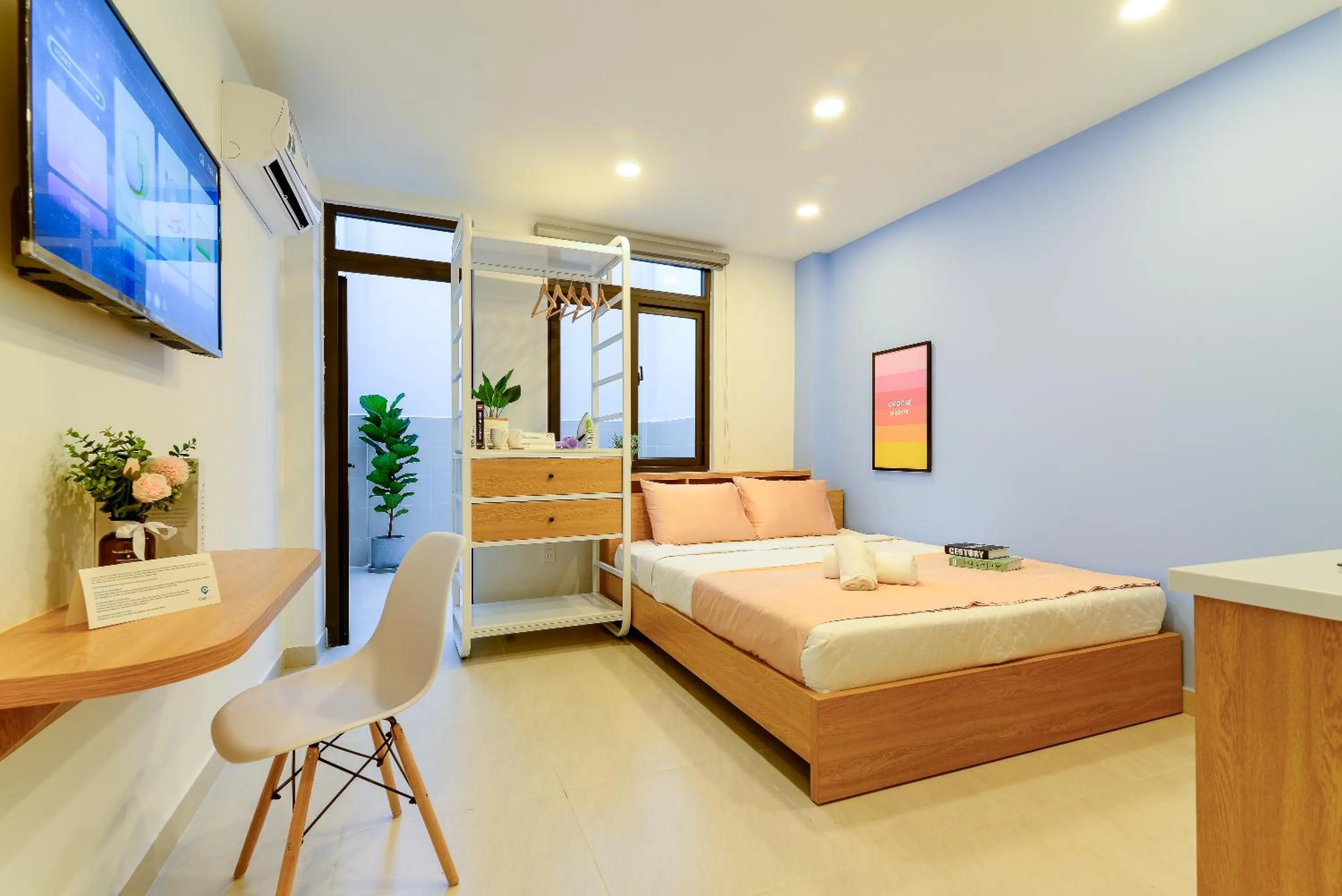 Photo of the whole room, Bed in Cozrum Homes - Rivera Corner