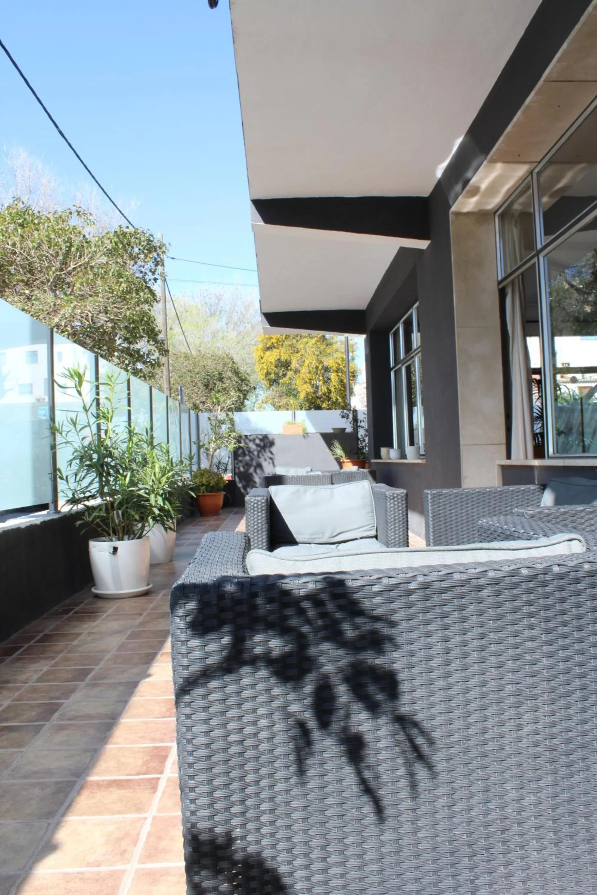 Patio in Hotel Marbel