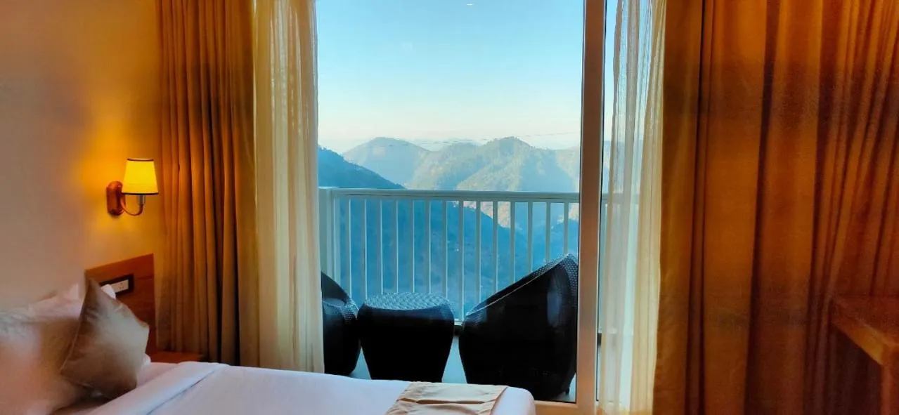 Natural landscape, Bed in Clarks Exotica Resort Ramgarh Mukteshwar