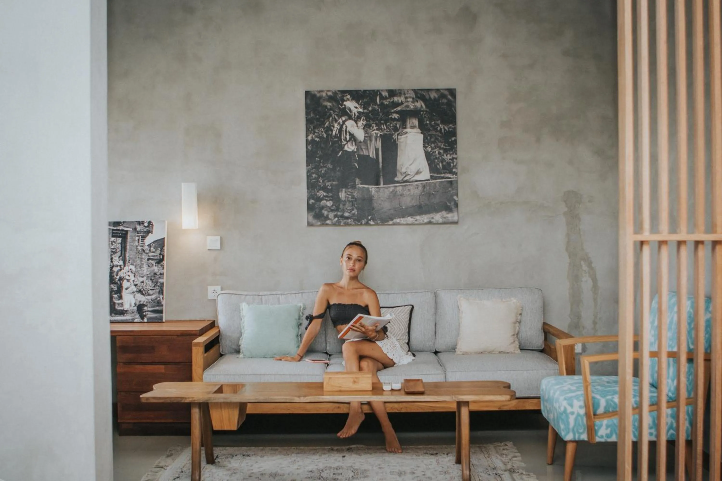 Living room in Kuta Legian Villa 3 Bedroom Private pool