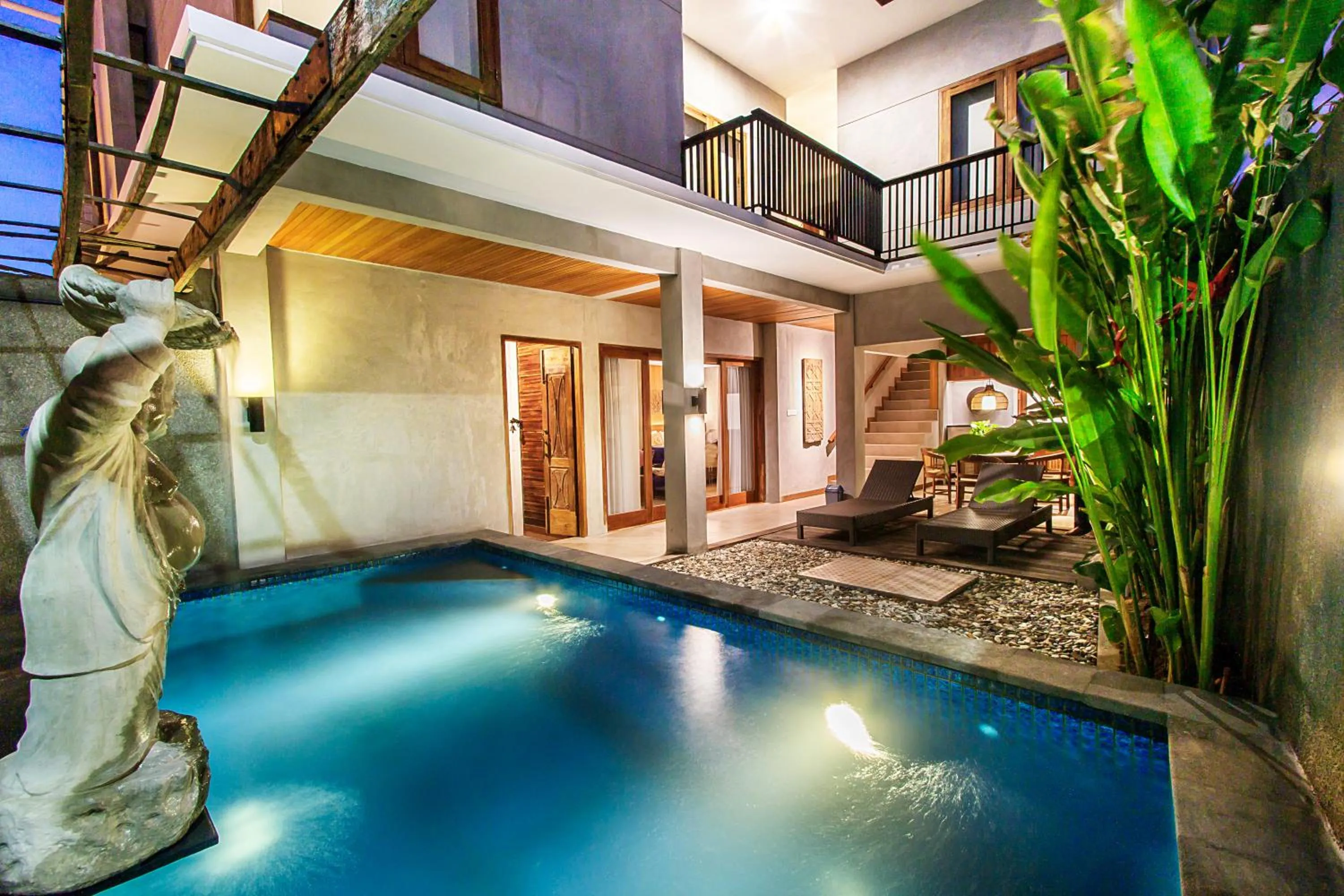 Swimming pool in Kuta Legian Villa 3 Bedroom Private pool