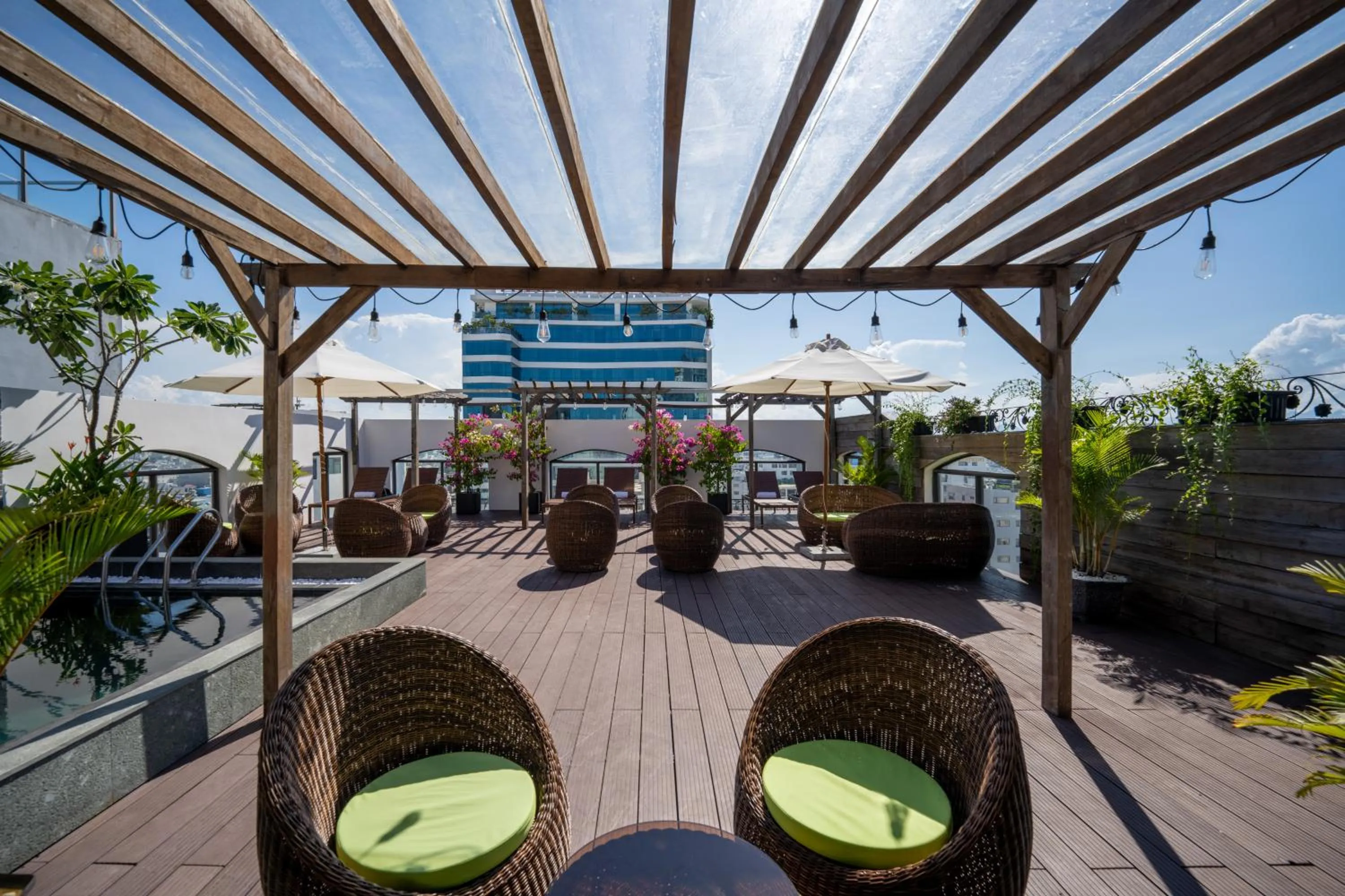 Pool view in Señorita Boutique Hotel