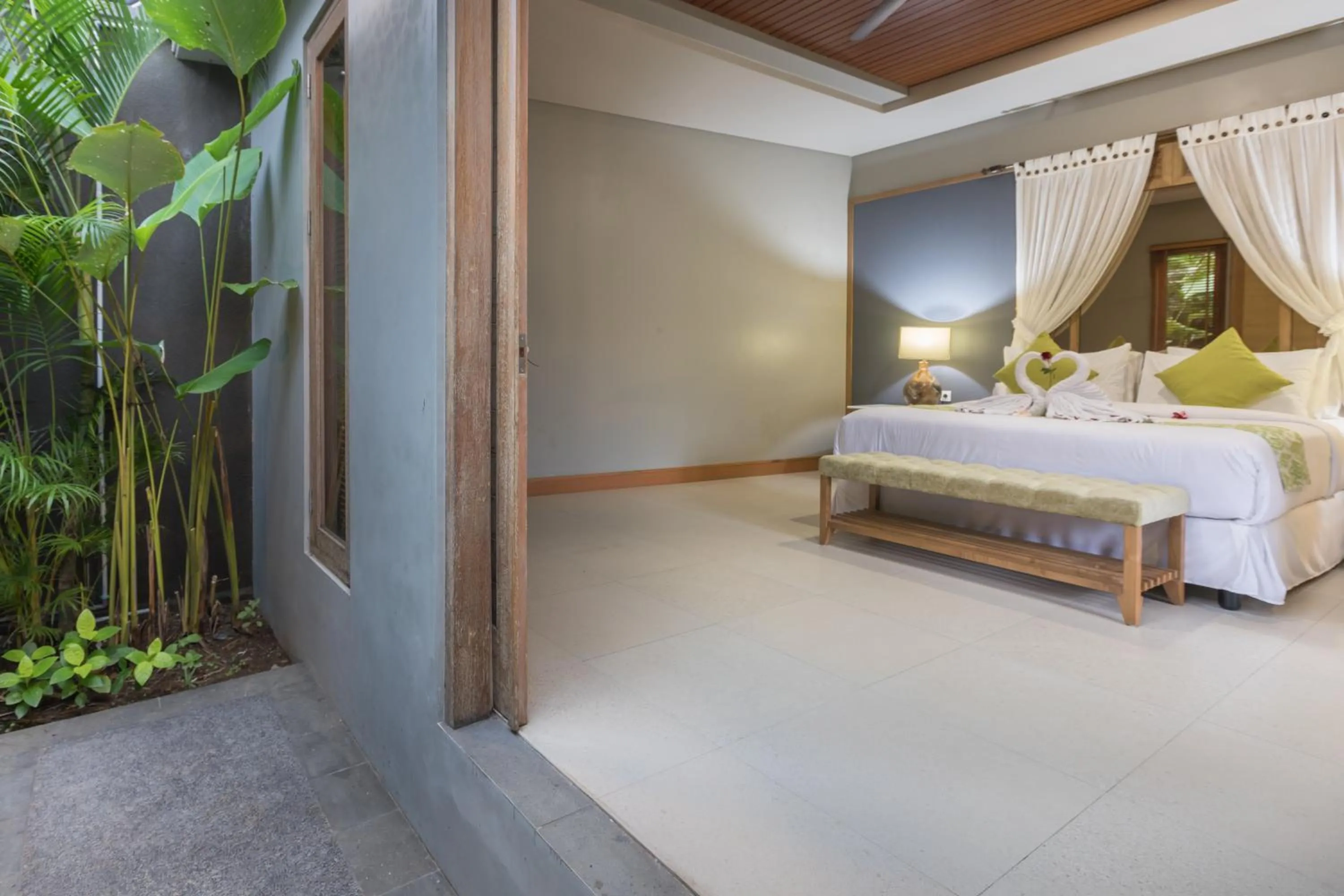 Bedroom, Bed in Villa Daun Canggu by Premier Hospitality Asia