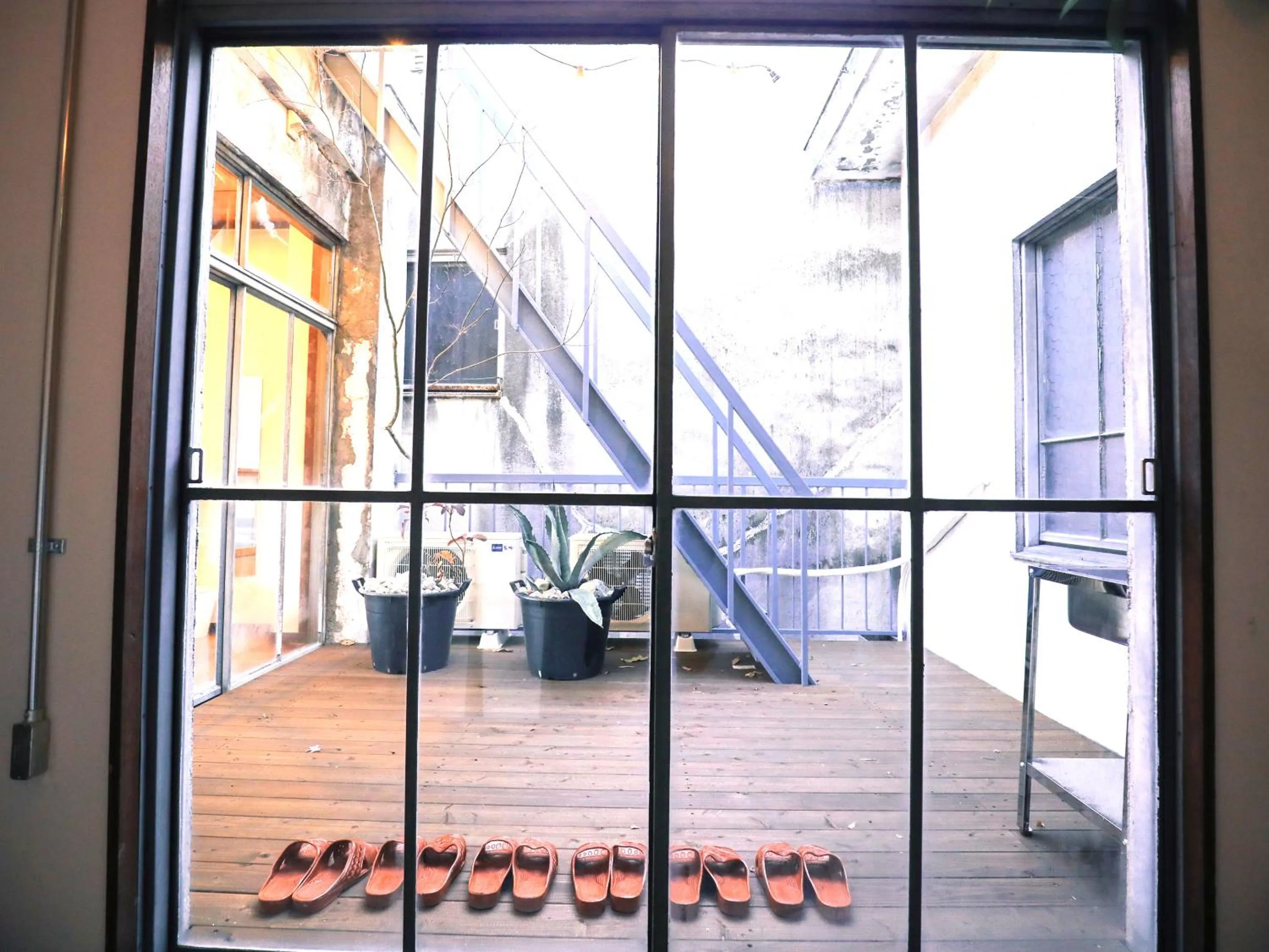 Balcony/Terrace in chAho Hostel Nirasaki / Outdoor Base