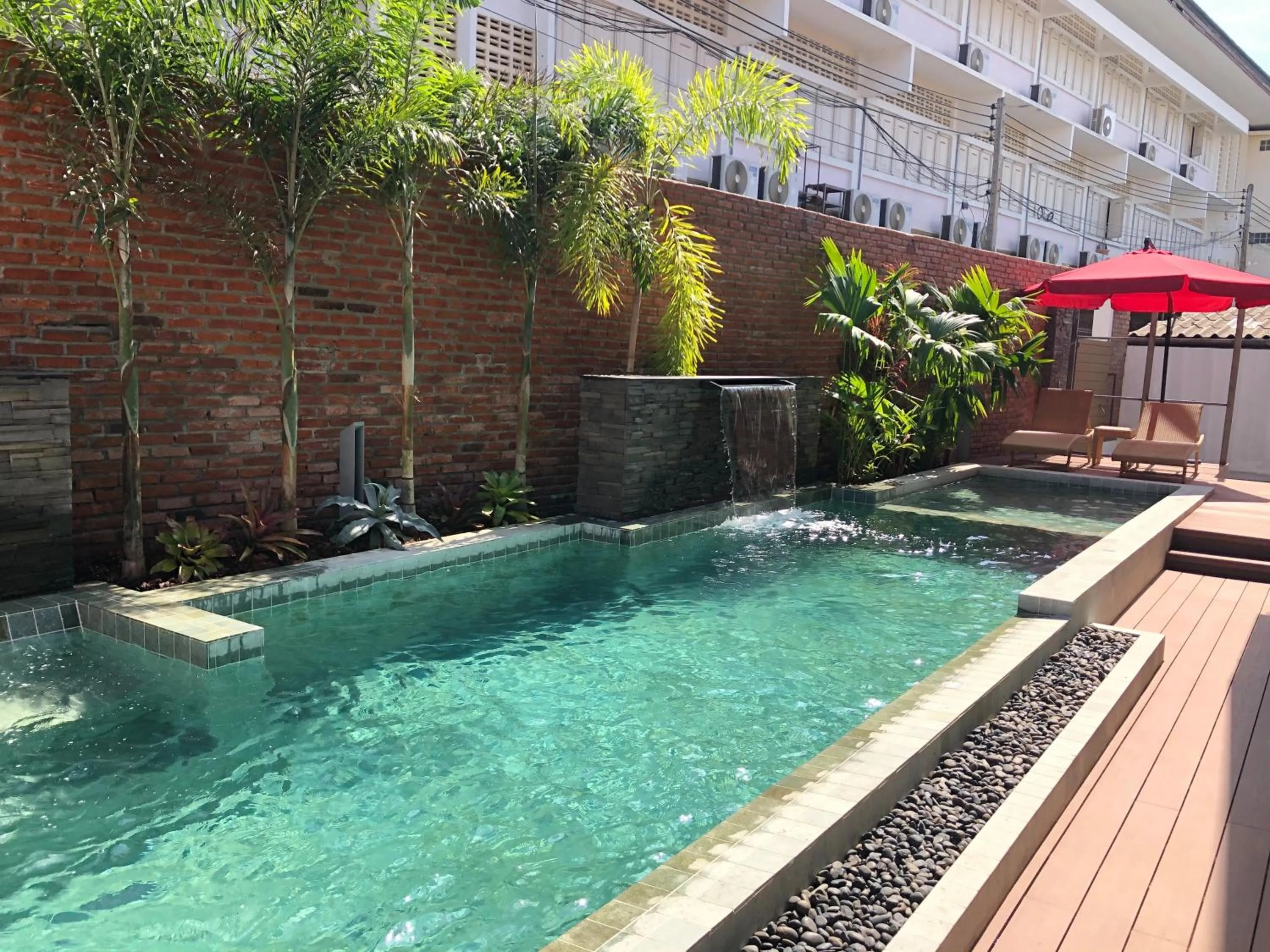 Pool view in Nine Hotel Chiangmai