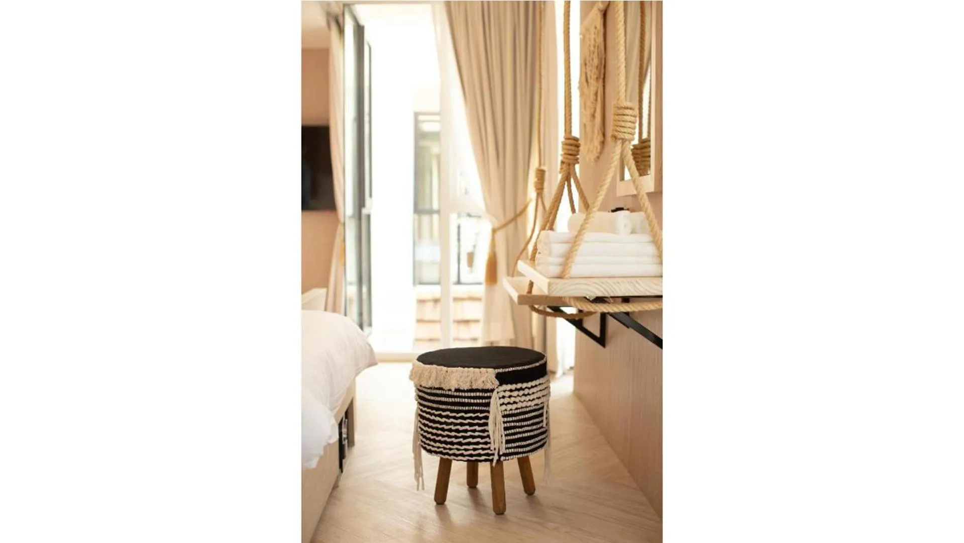 Decorative detail, Bed in Nine Hotel Chiangmai