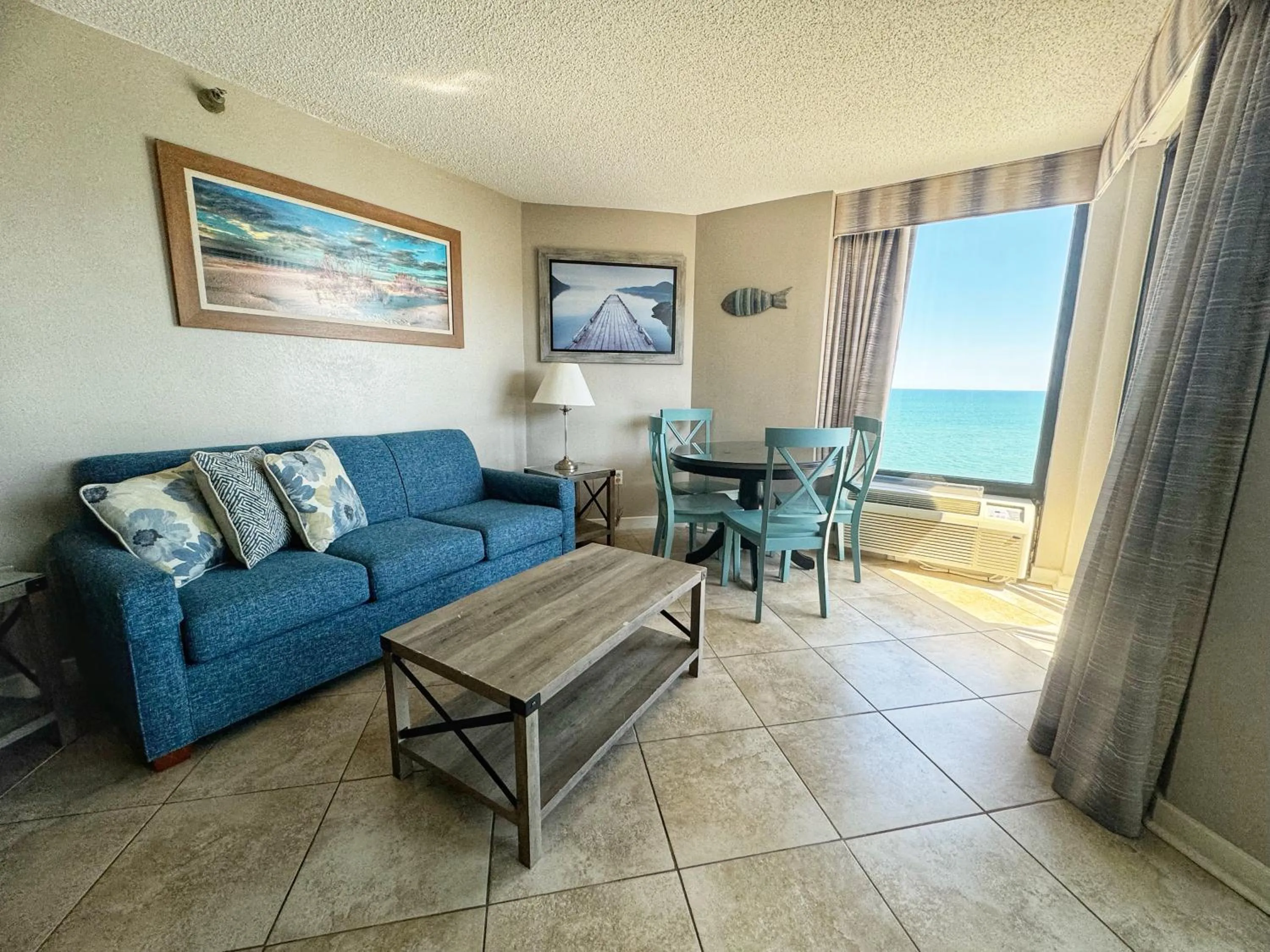 Living room in Ocean-Front Condos at Patricia Grand