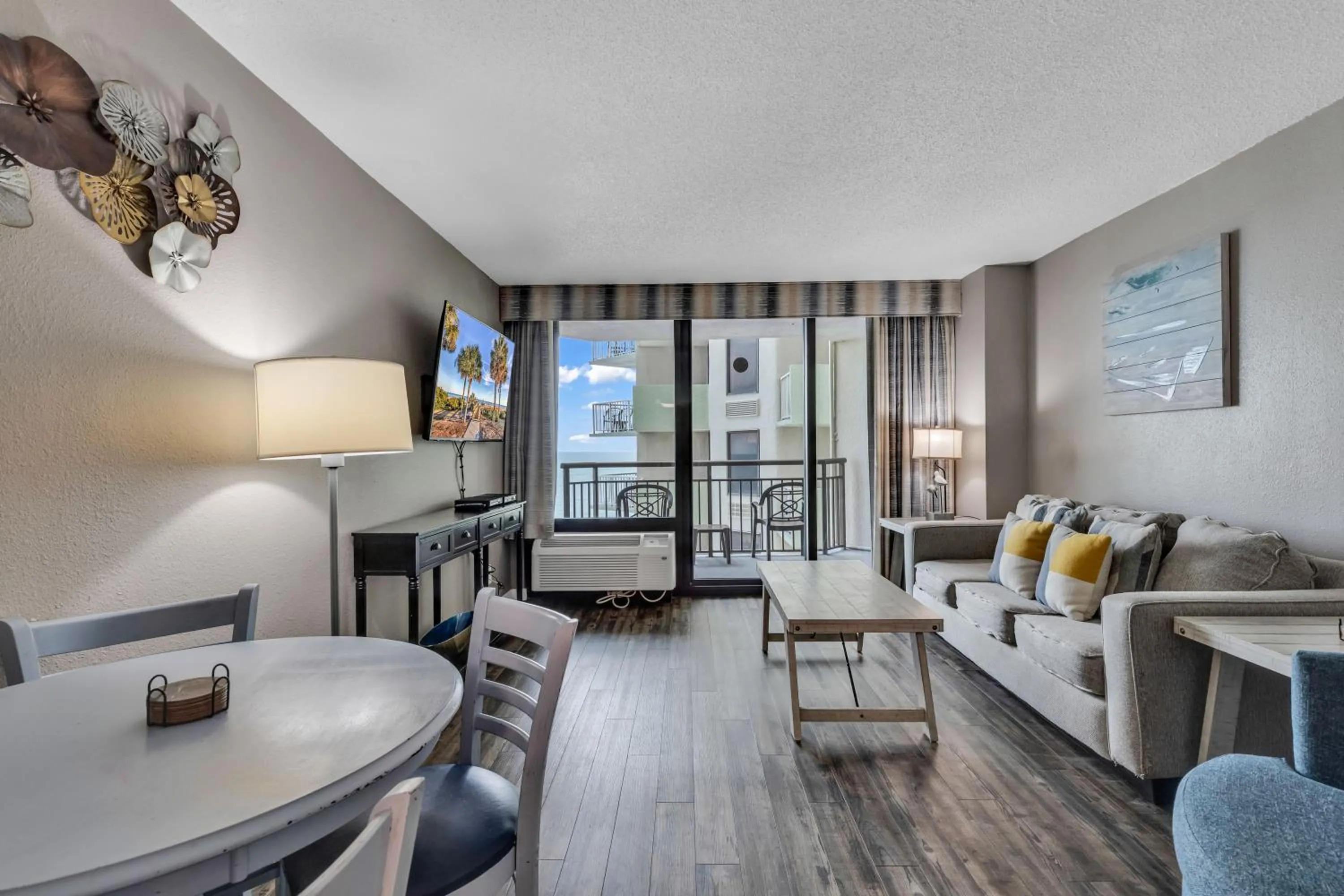 Living room in Ocean-Front Condos at Patricia Grand