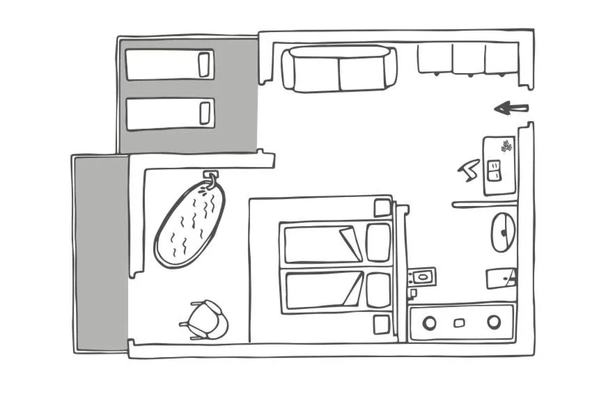 Photo of the whole room in Hotel Baia Azzurra - Lake Front