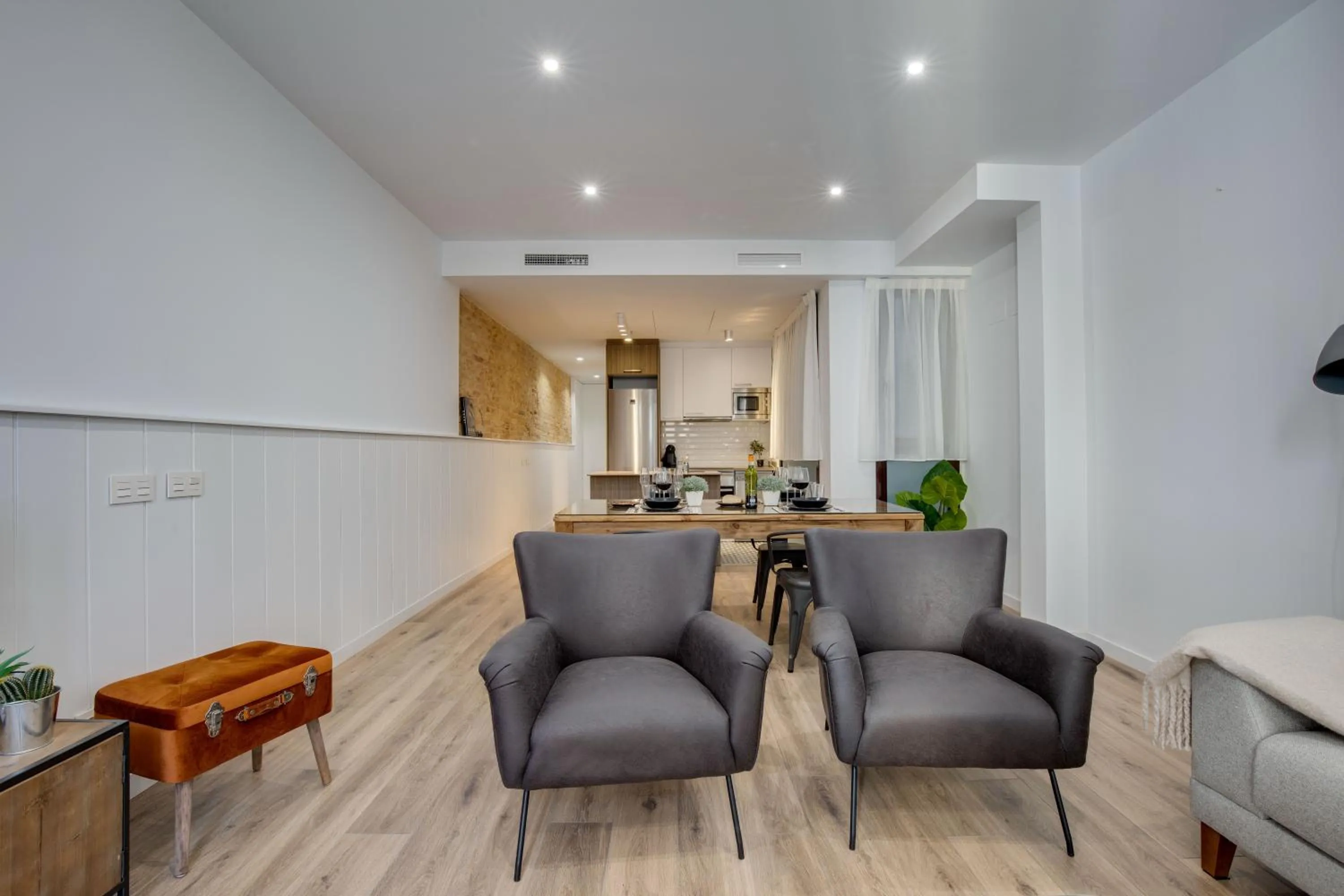 Living room in LucasLand Apartments Barcelona