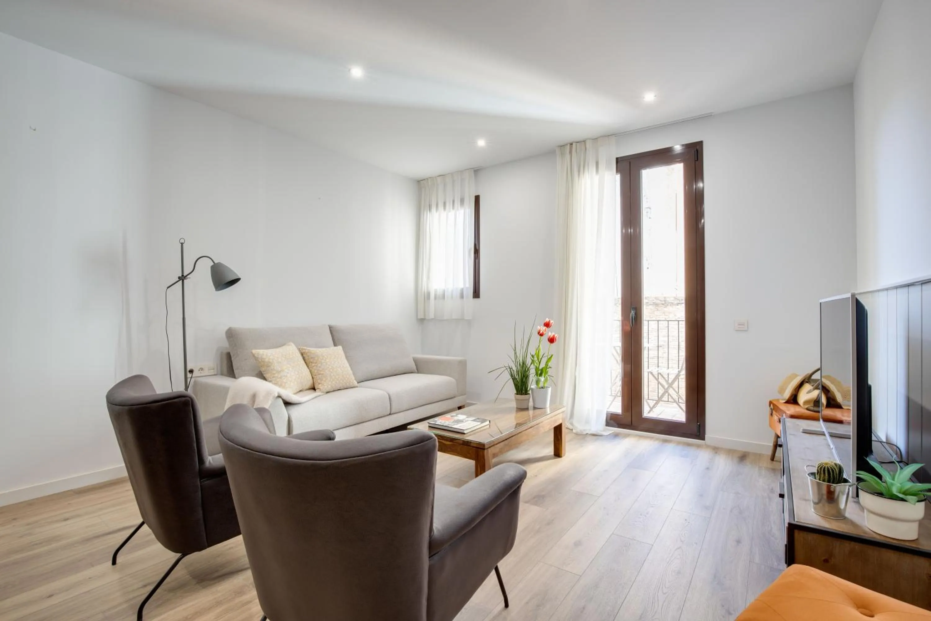 TV and multimedia in LucasLand Apartments Barcelona
