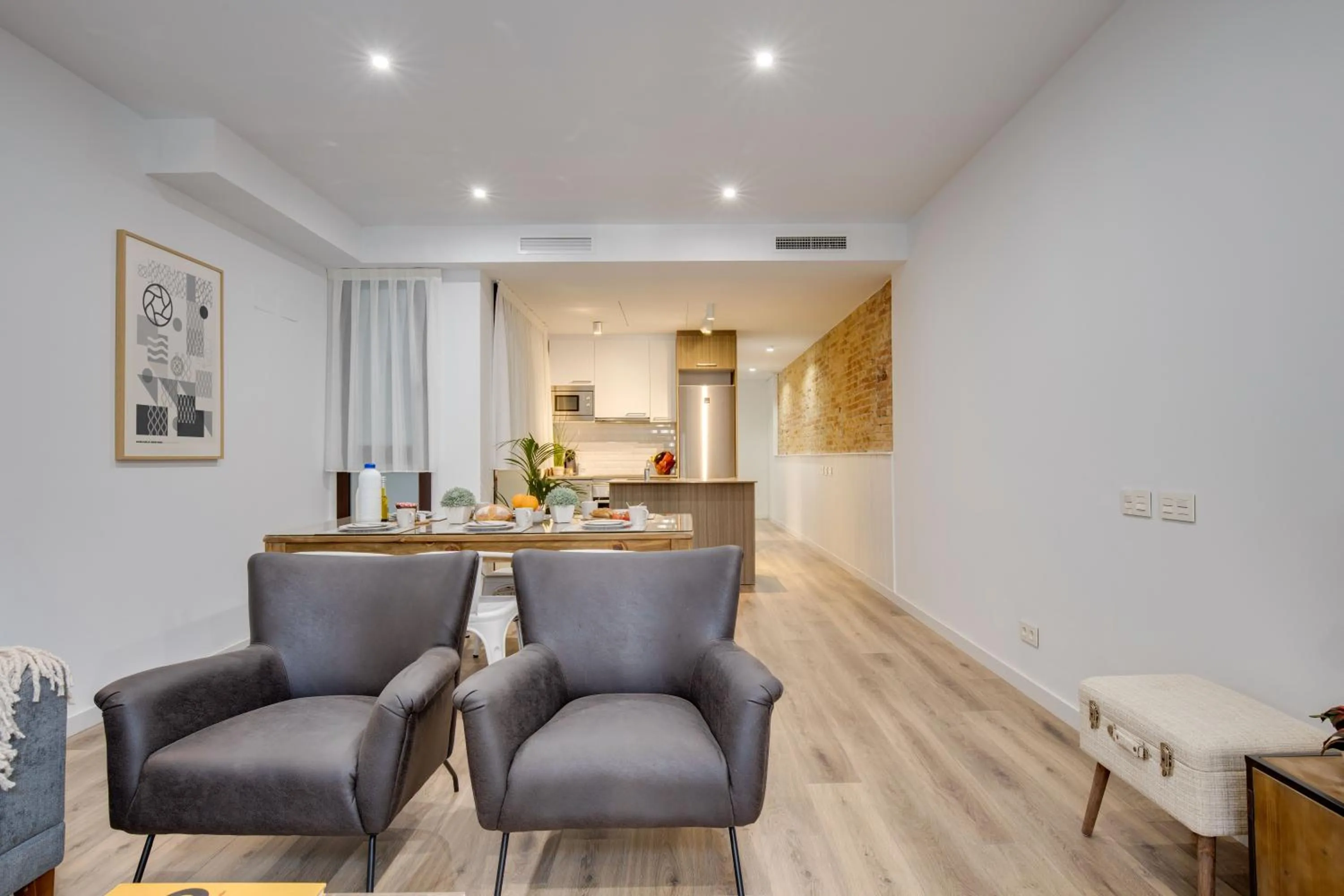 Living room in LucasLand Apartments Barcelona