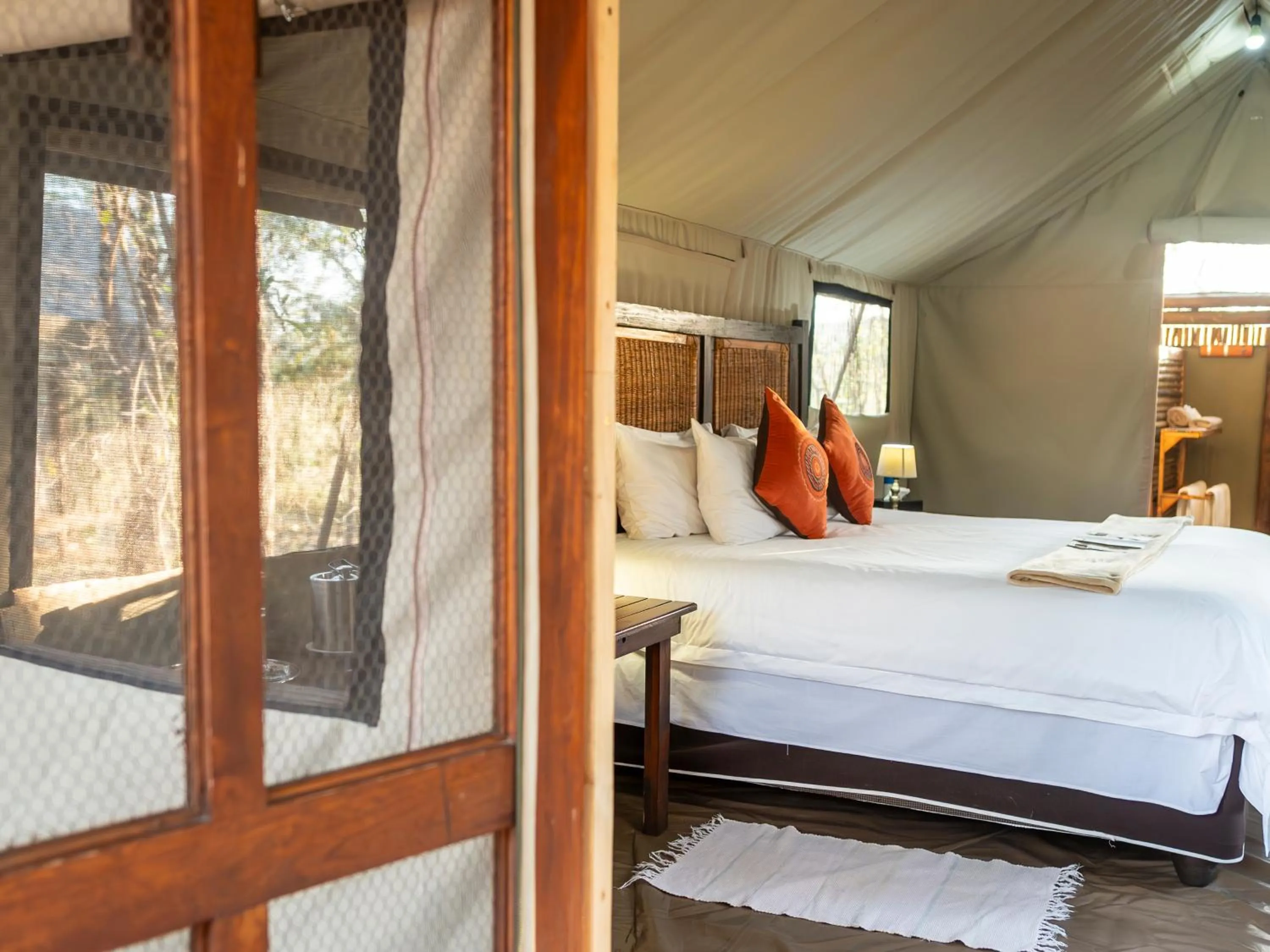 Bedroom, Bed in Buffalo Rock Tented Camp