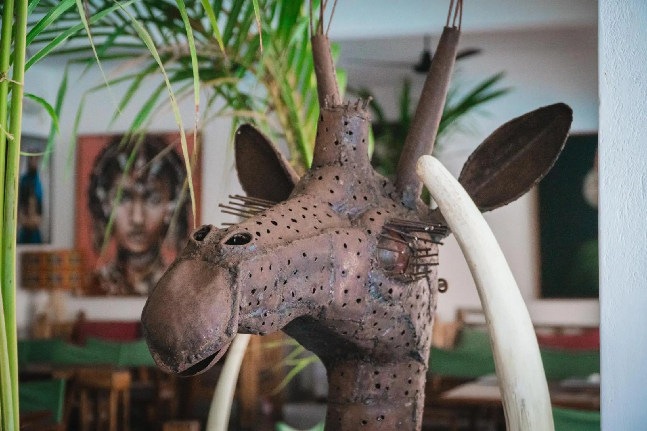 Decorative detail in Visiwa Beach Resort