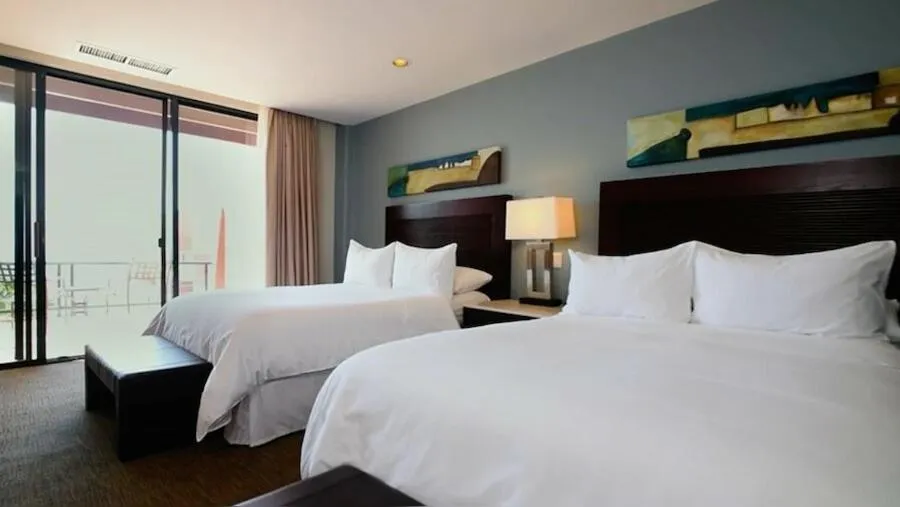 Bed in Hotel Coral & Marina