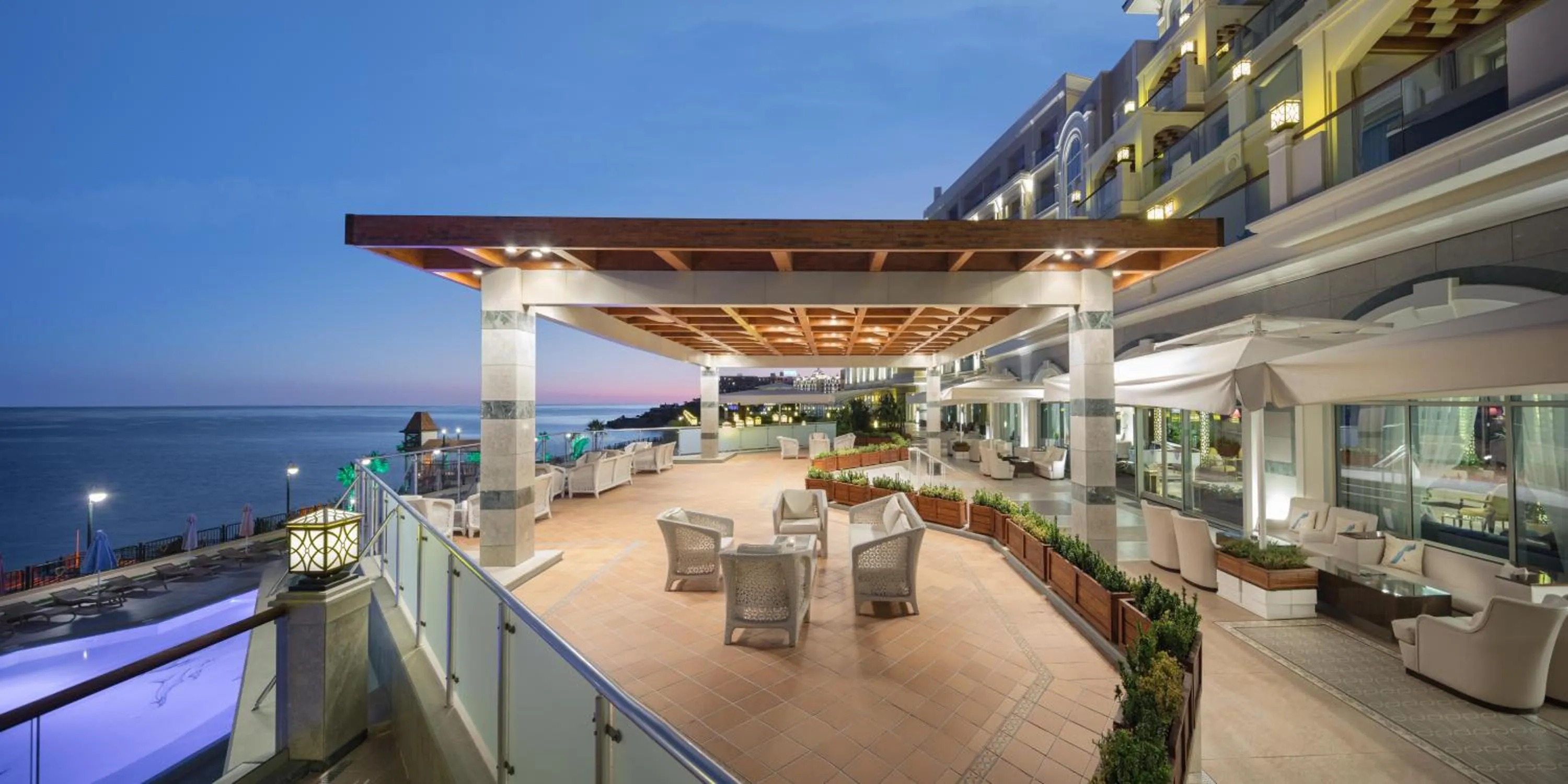 Patio in Merit Royal Premium Hotel Casino & SPA