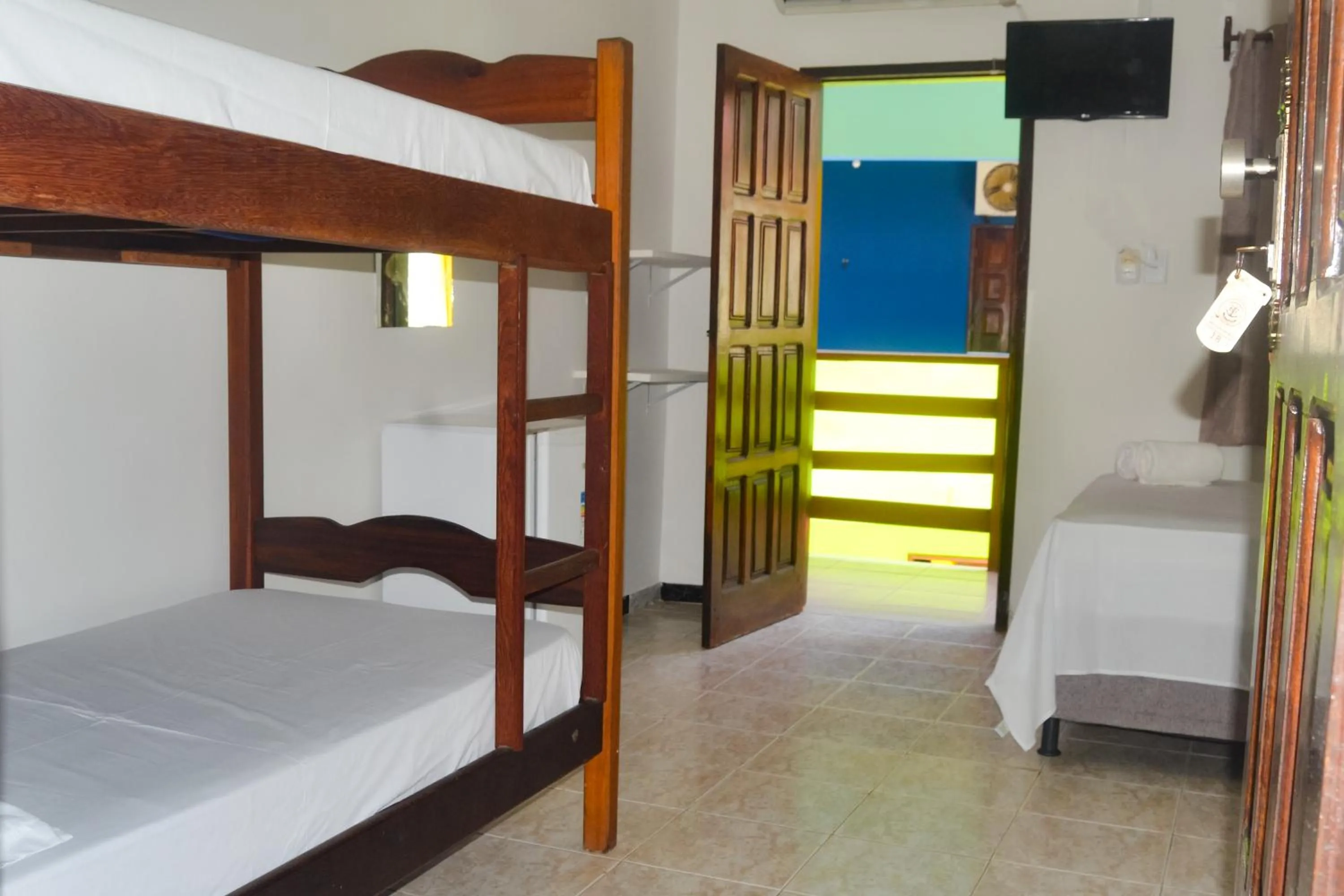 Bed in Hotel Marujo