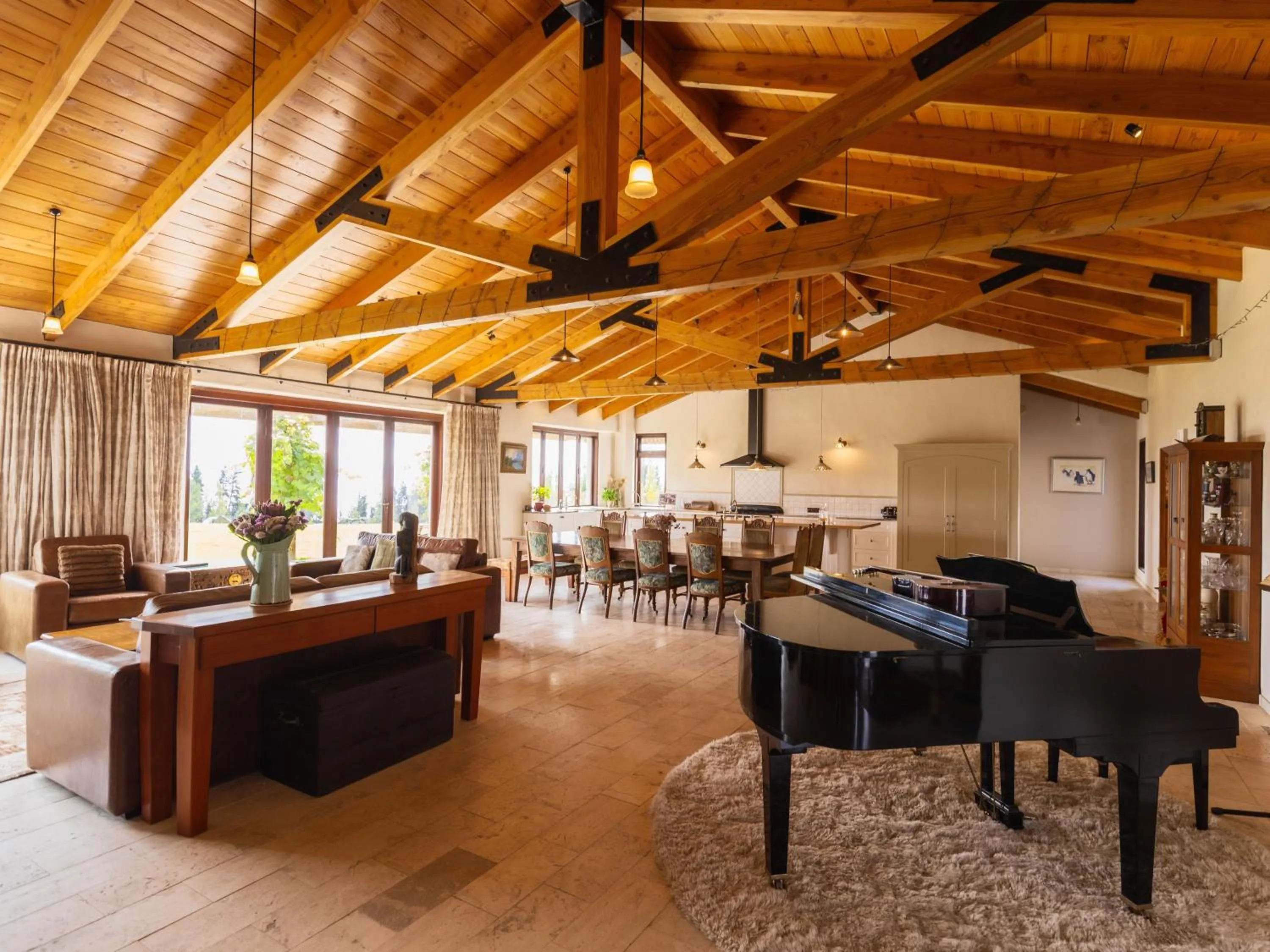 Living room in Mt Cook Lakeside Retreat