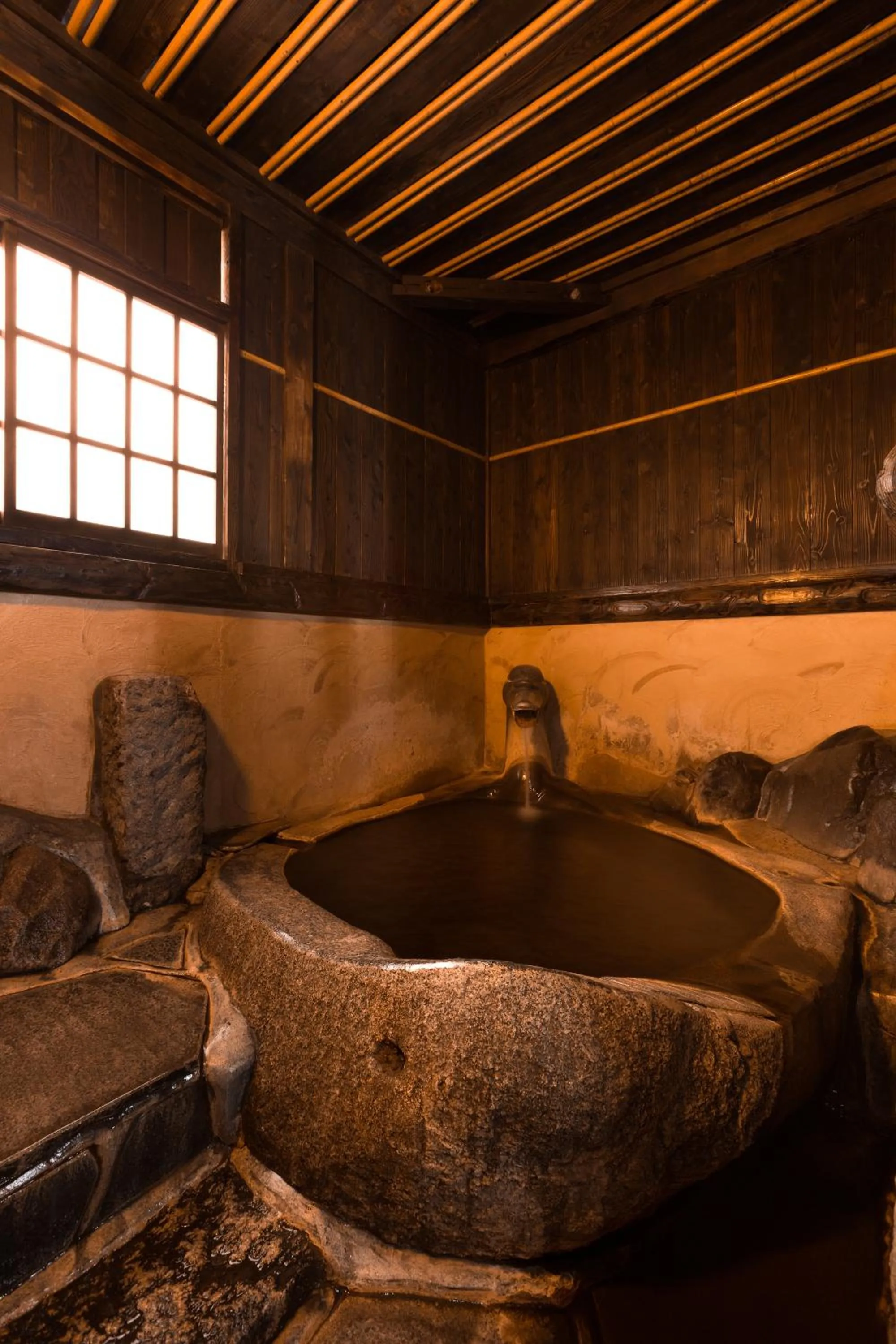 Hot Spring Bath in Yunoyado Irifune