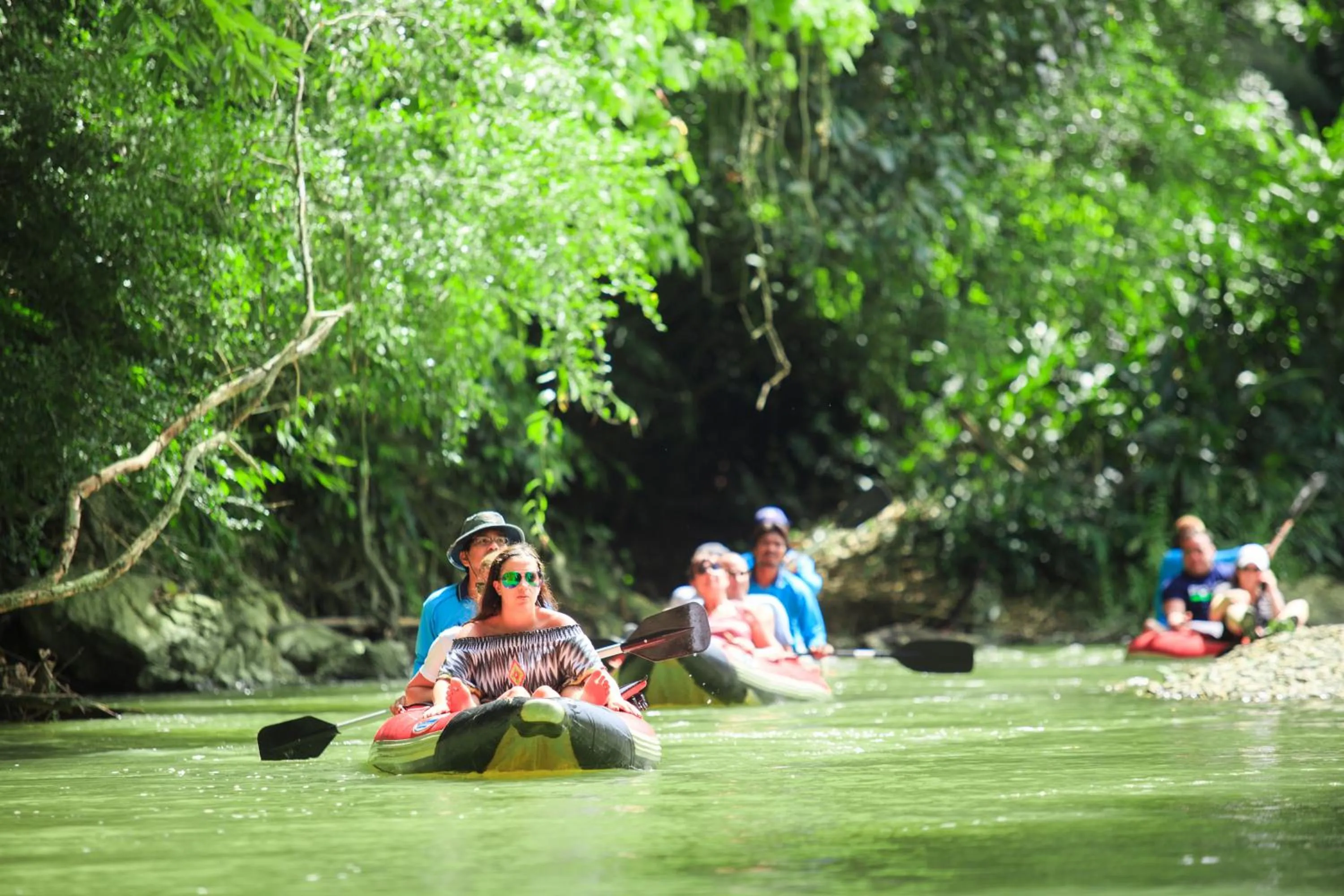 Canoeing in Khao Sok River Lodge Hotel
