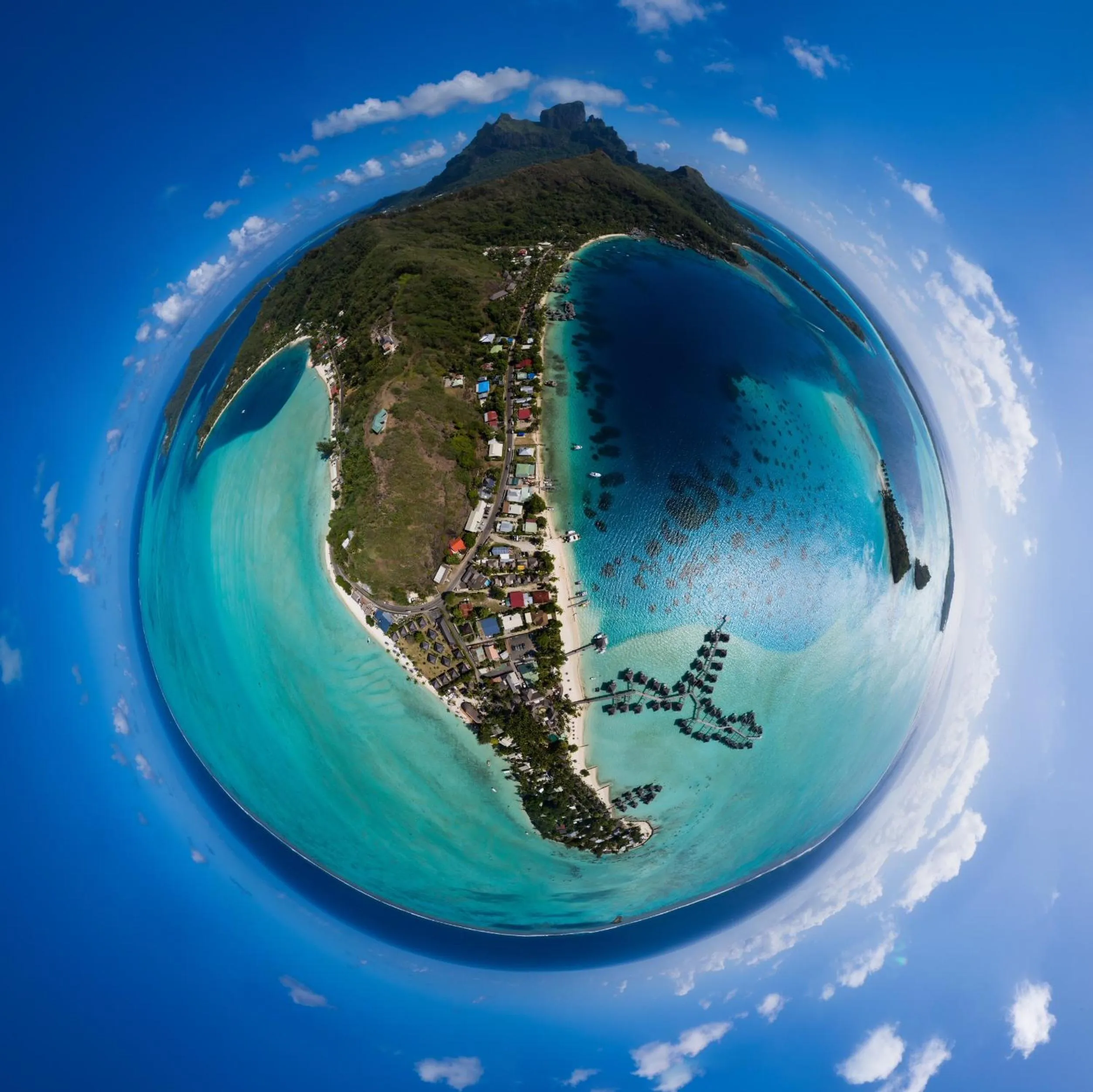 Bird's eye view in Village Temanuata