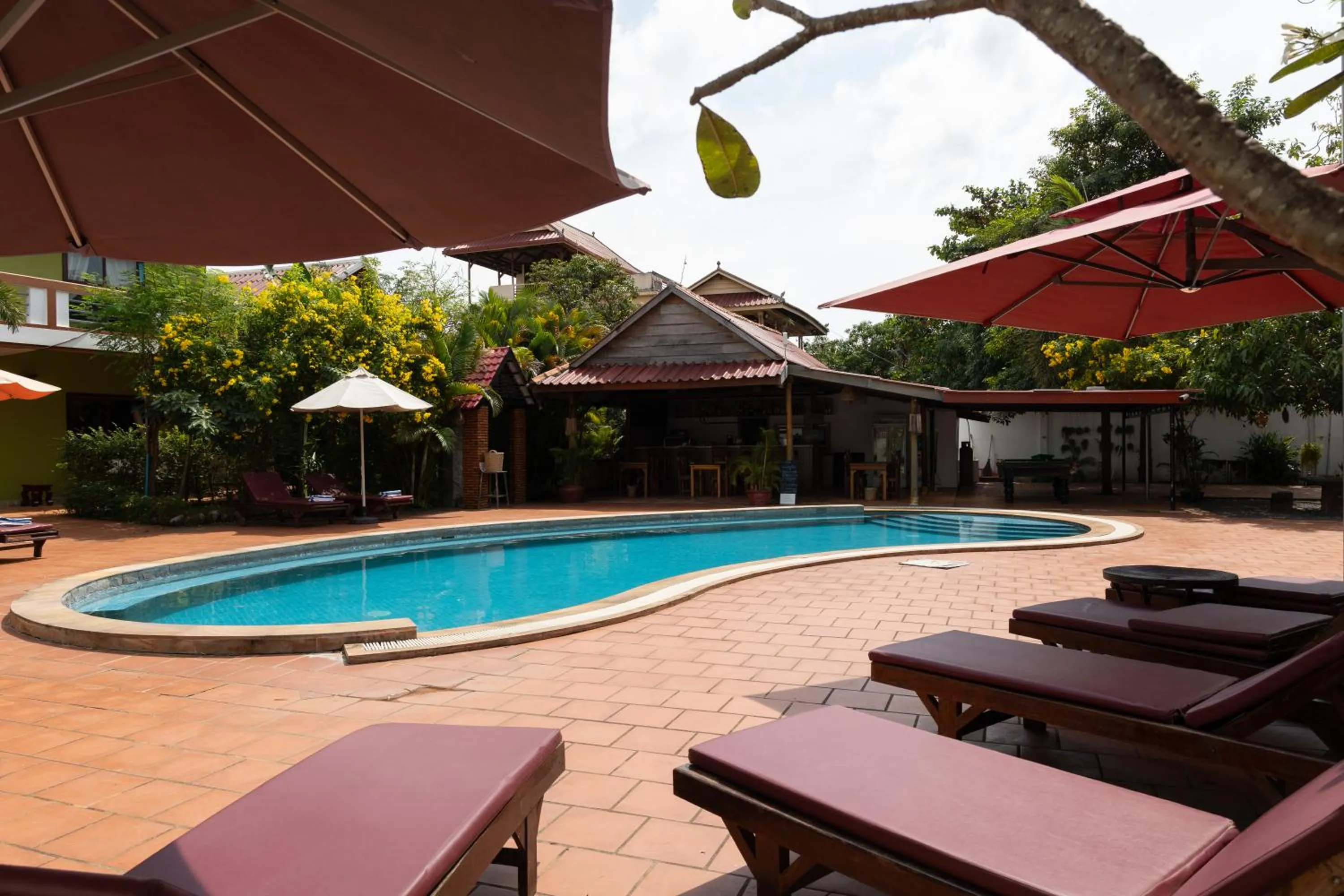 Swimming pool in The Moon Kampot Boutique