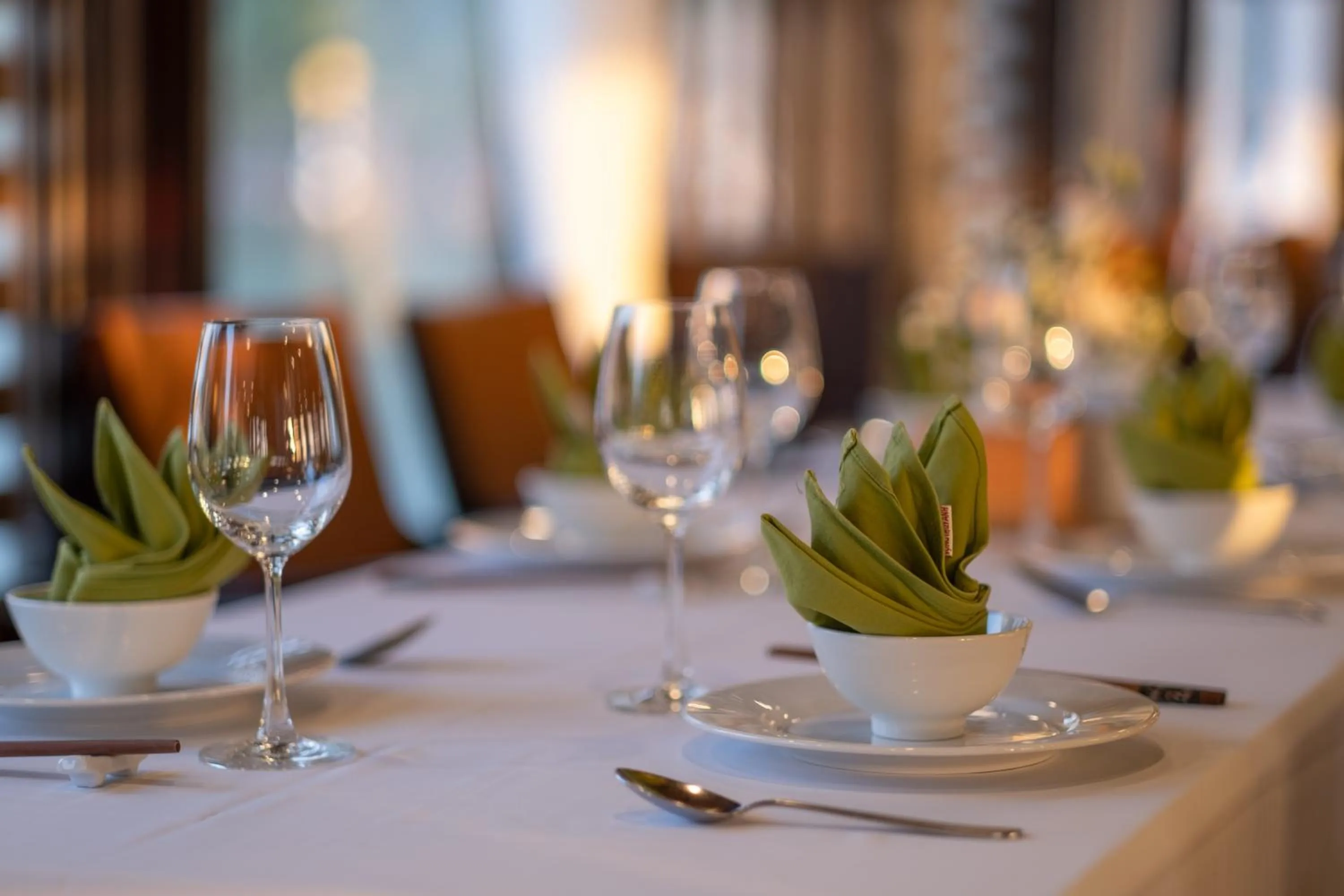 Dining area in Victory Star Cruise
